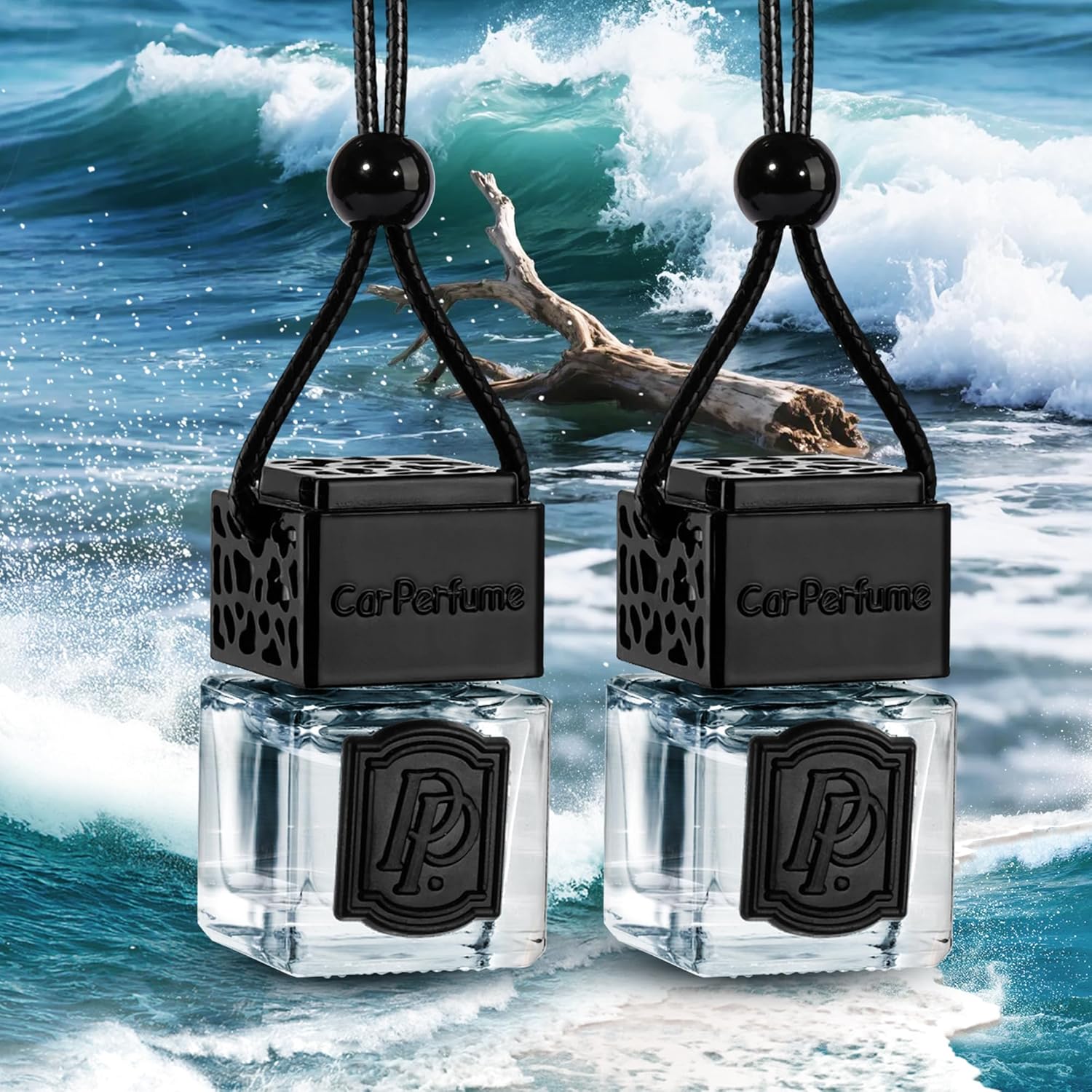 Luxury Perfume Scented Car Air Freshener for Summer - Hanging Essential Oil Diffuser with 90-Day Long-Lasting Fragrance Non-Toxic