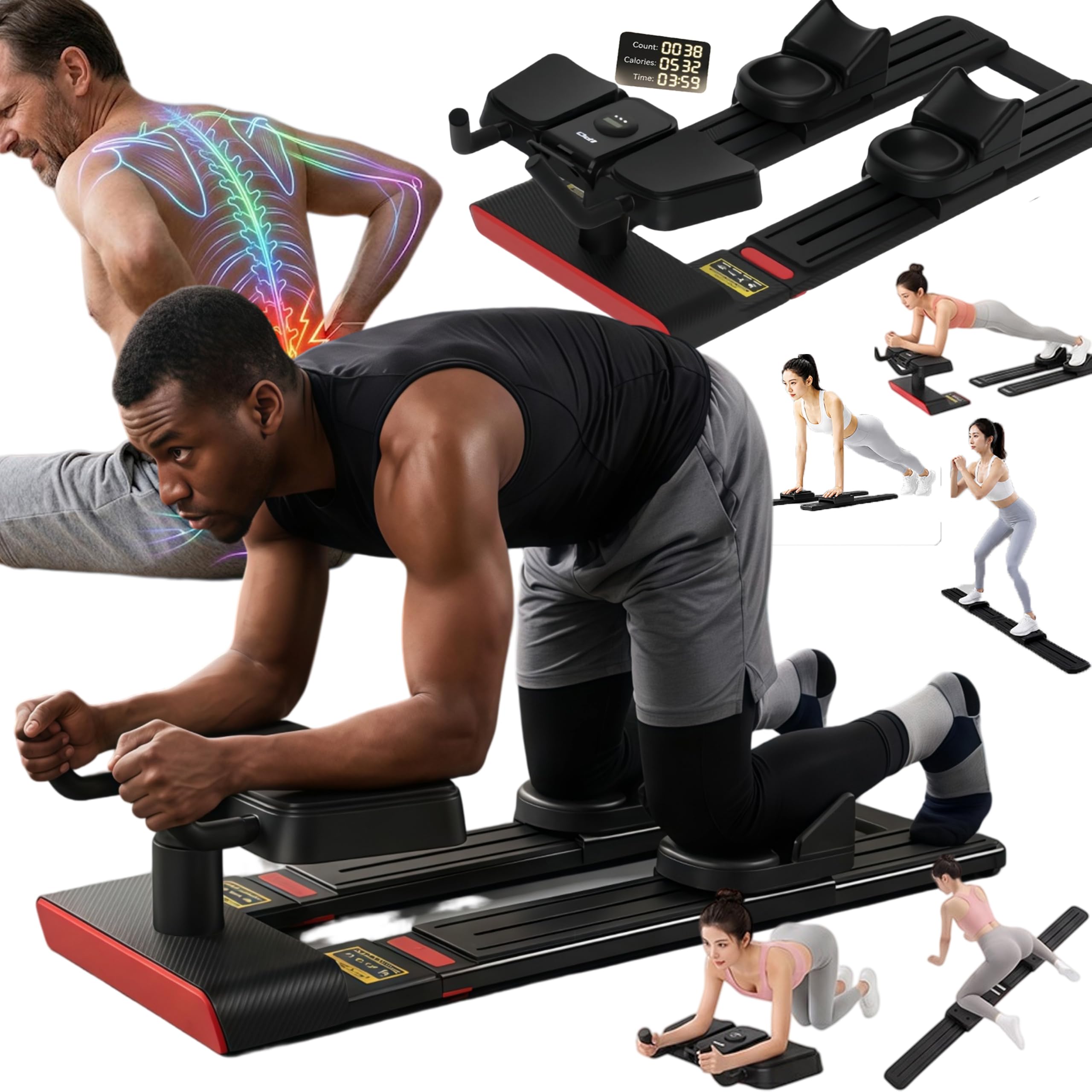 6-in-1 Spine Twist Stretcher Low Impact Core & Back Trainer