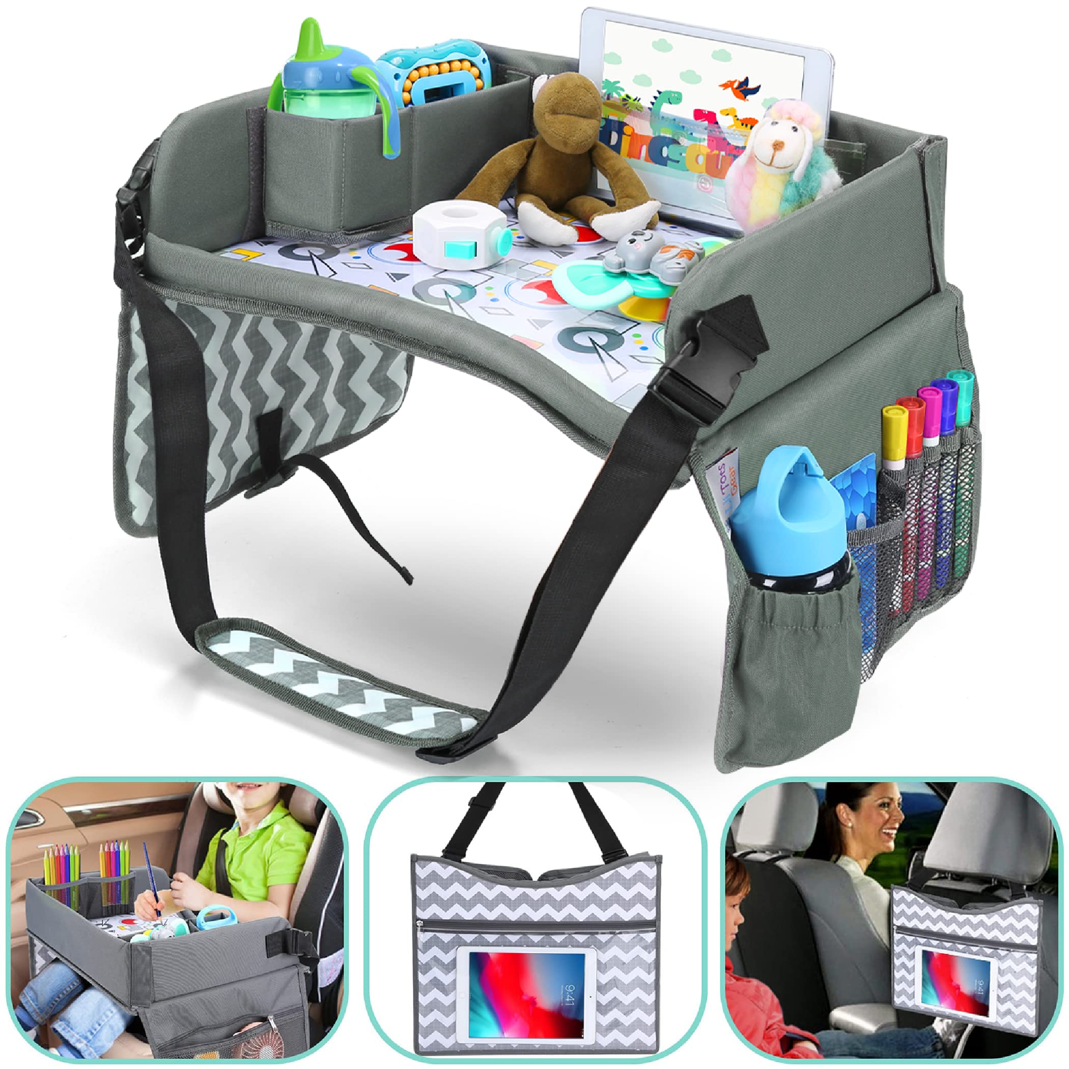Buy Kids Travel Tray Car Seat Tray or Table as Road Trip Essentials