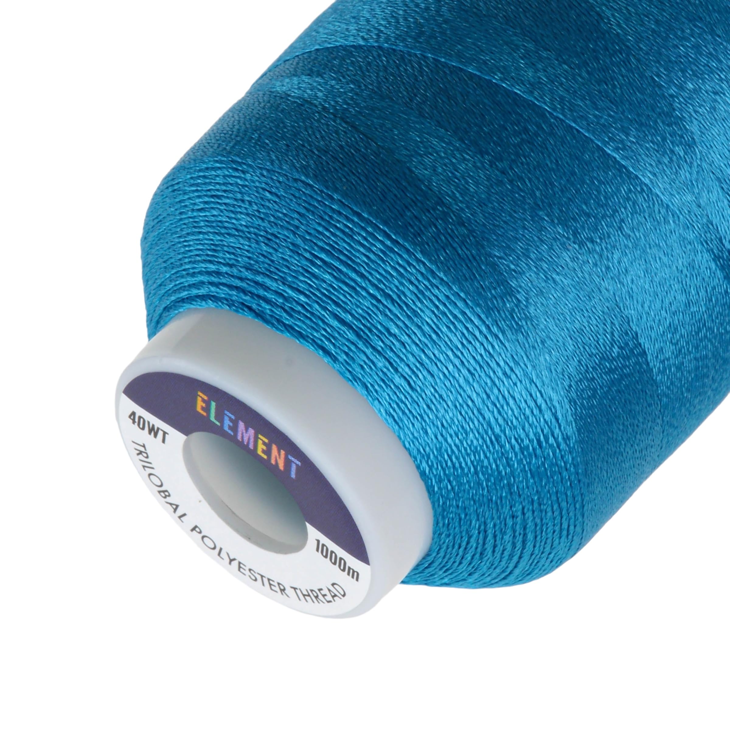 Element Thread Club 40wt Machine Embroidery Polyester Thread | 1000m (1049yd) | Glossy | Blue Surf