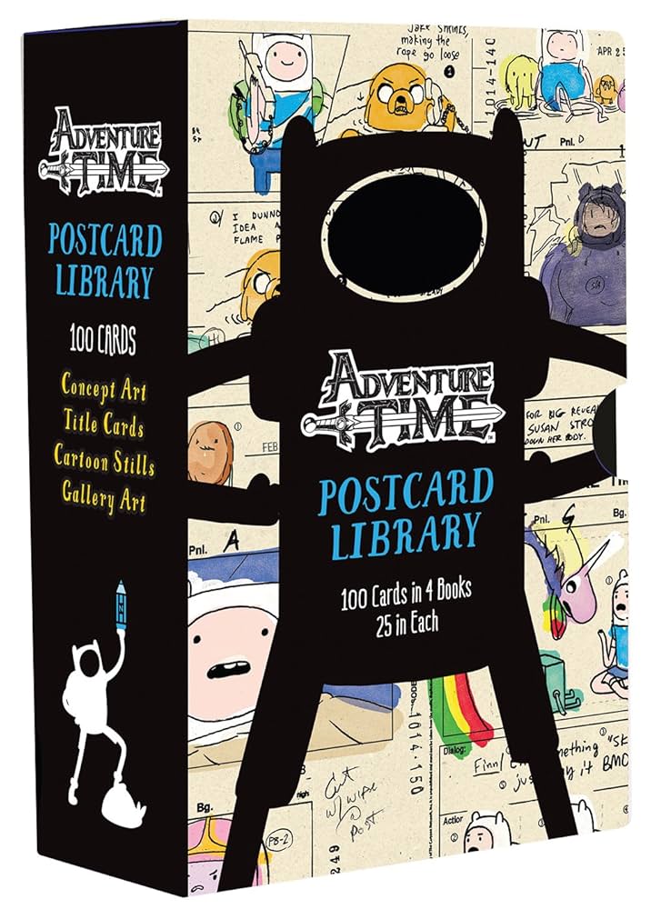 ADVENTURE TIME　POSTCARD LIBRARY Adventure Time Postcard Library: 100 Cards in 4 Books, 25 in