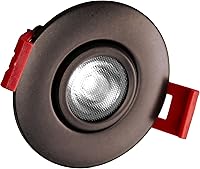 Vista 13 de NICOR Iluminación LED cardán empotrado de 2 pulgadas en níquel, 2700 K (DGD211202KRDNK)