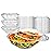 Stock Your Home 64oz Clear Plastic Salad Bowls with Lids Disposable (10 Pack) Extra Large Takeout Container with Snap on Lid for Fruit Salads, Lunch, Meal Prep, Acai Bowl, To-Go Party Containers