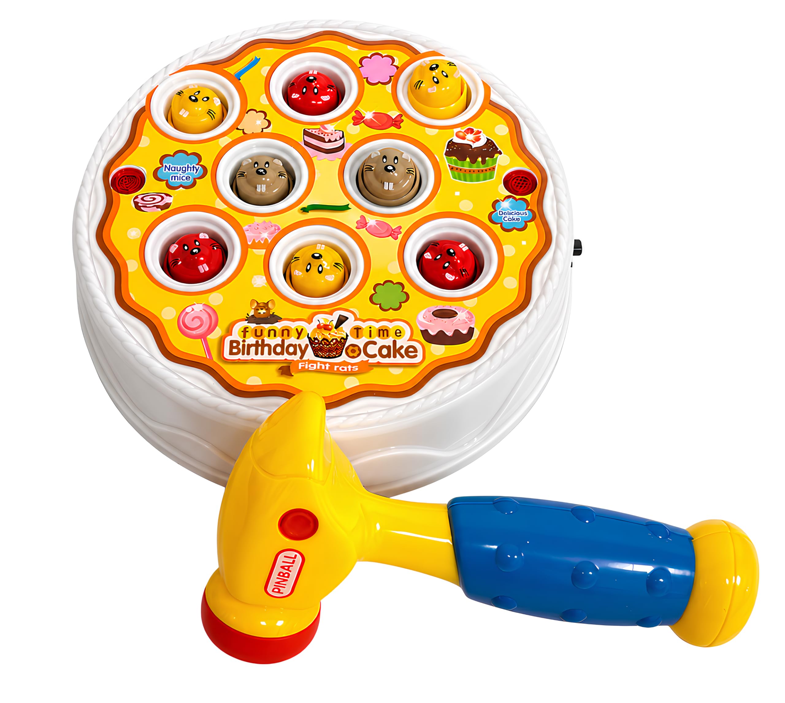 Gioco Cattura La Talpa Acchiappa Talpa con Luci e Suoni Gioco Martello Giocattolo Elettronico Arcade Interattivo Colpisci Le Talpe Destrezza Abilità Educativi per Bambini Montessori Abilità Motorie