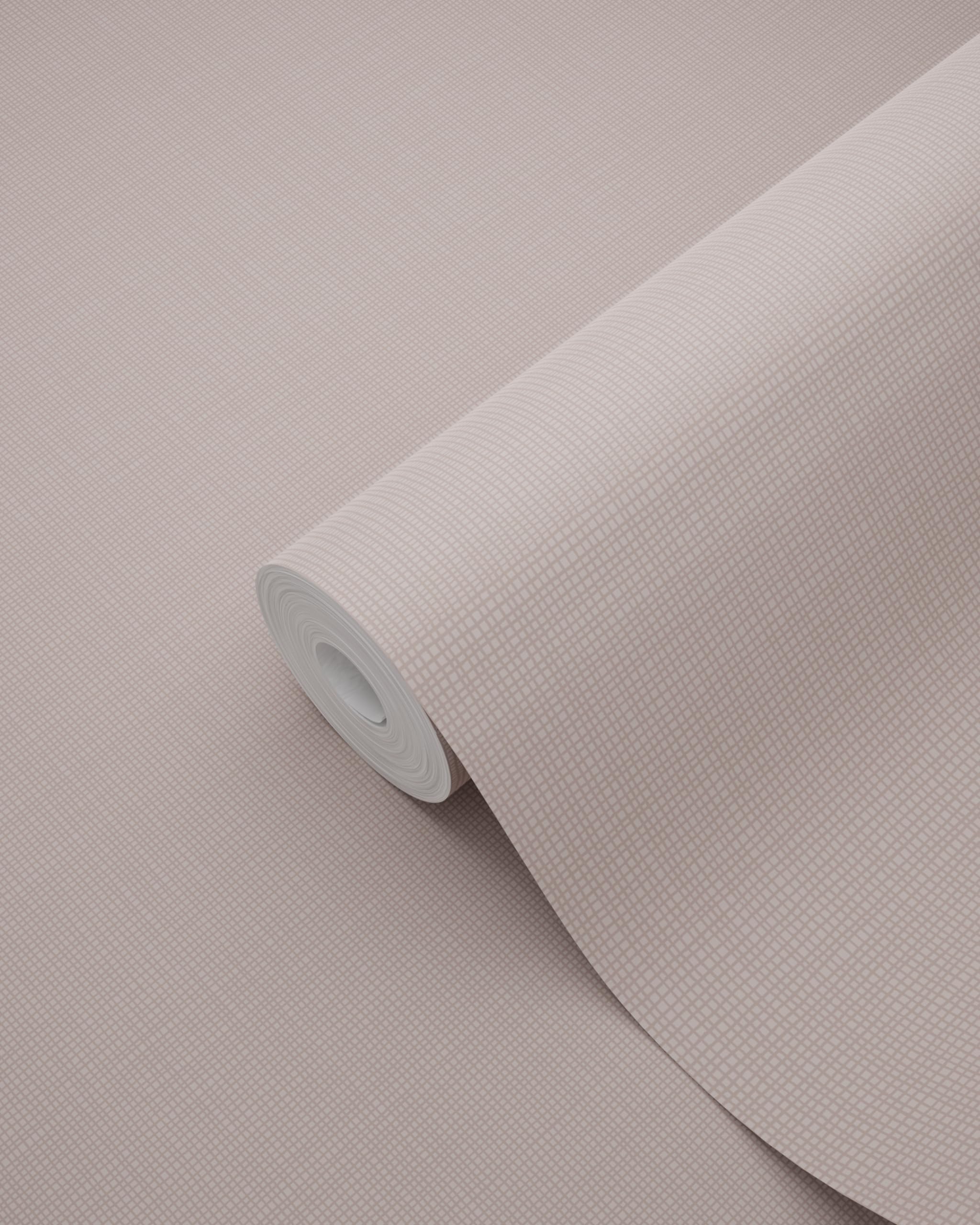 ESTAhome Tapeta lniana tekstura starego różu 53 cm x 10.05 m