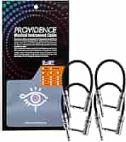 （新品）【PROVIDENCE】LE-501『5本』パッチケーブル（15cm）L Providence LE501 5m S/L BK (ブラック) ギターケーブル