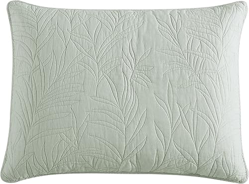 Miniatura 7 de Tommy Bahama - Edredón Queen, ropa de cama reversible de algodón, prelavada para mayor suavidad (verde Costa Sera)