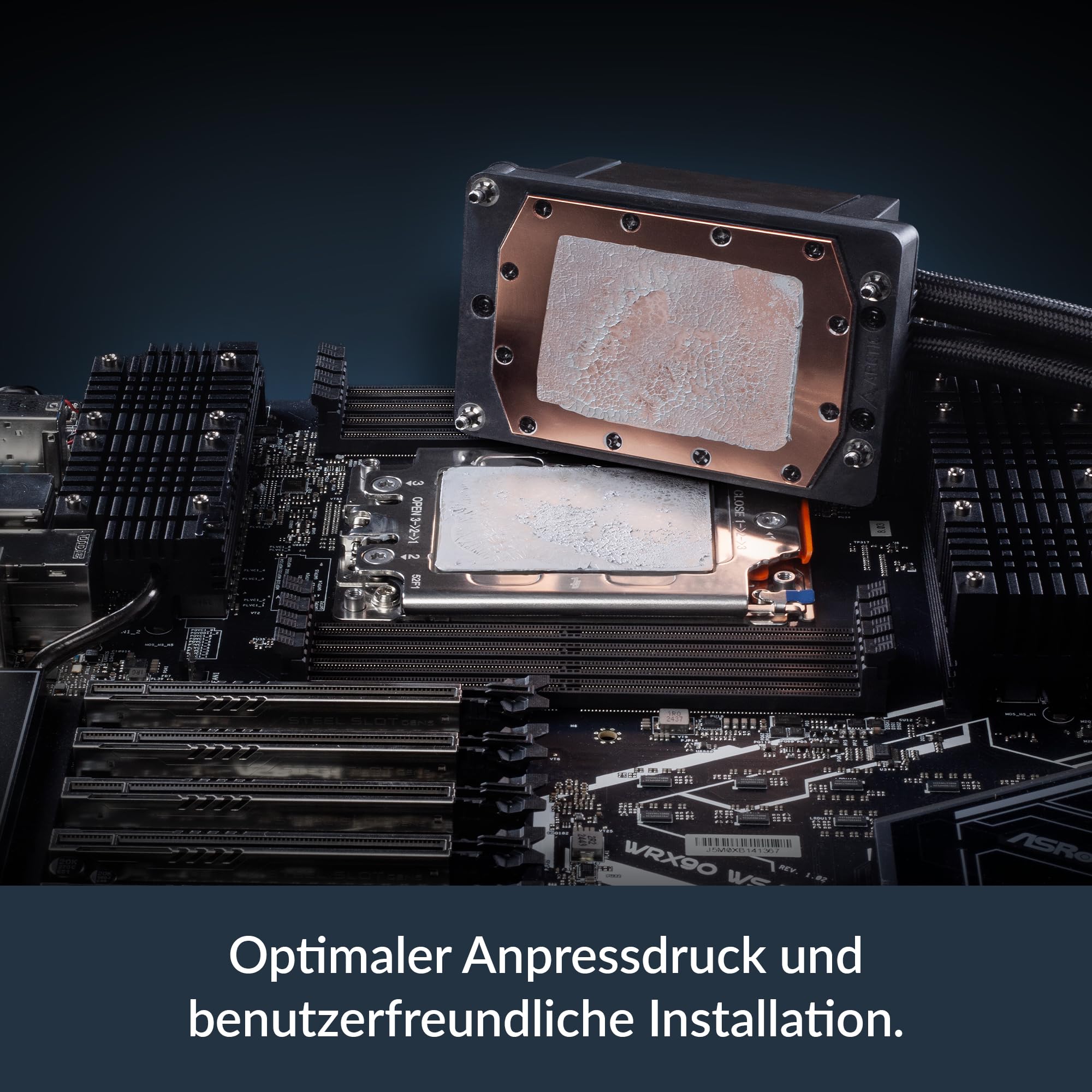 ARCTIC Liquid Freezer WS360-SP6: Workstation All-In-One Wasserkühler, kompatibel mit AMD SP6/sTR5, 3x P12 Pro CO, PWM-Lüfter mit hohem Statischem Druck, Doppeltes Kugellager, Fixed mounting - 3