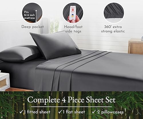 Miniatura 3 de Juego de sábanas de bambú para todas las estaciones