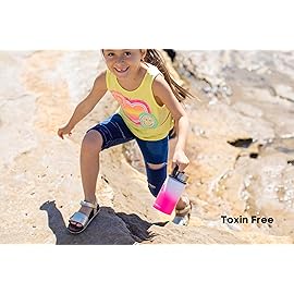 HYDRO CELL Stainless Steel Insulated Water Bottle with Straw - For Cold & Hot Drinks - Metal Vacuum Flask with Screw Cap and Modern Leakproof Sport Thermos for Adults (White/Pink 14oz)