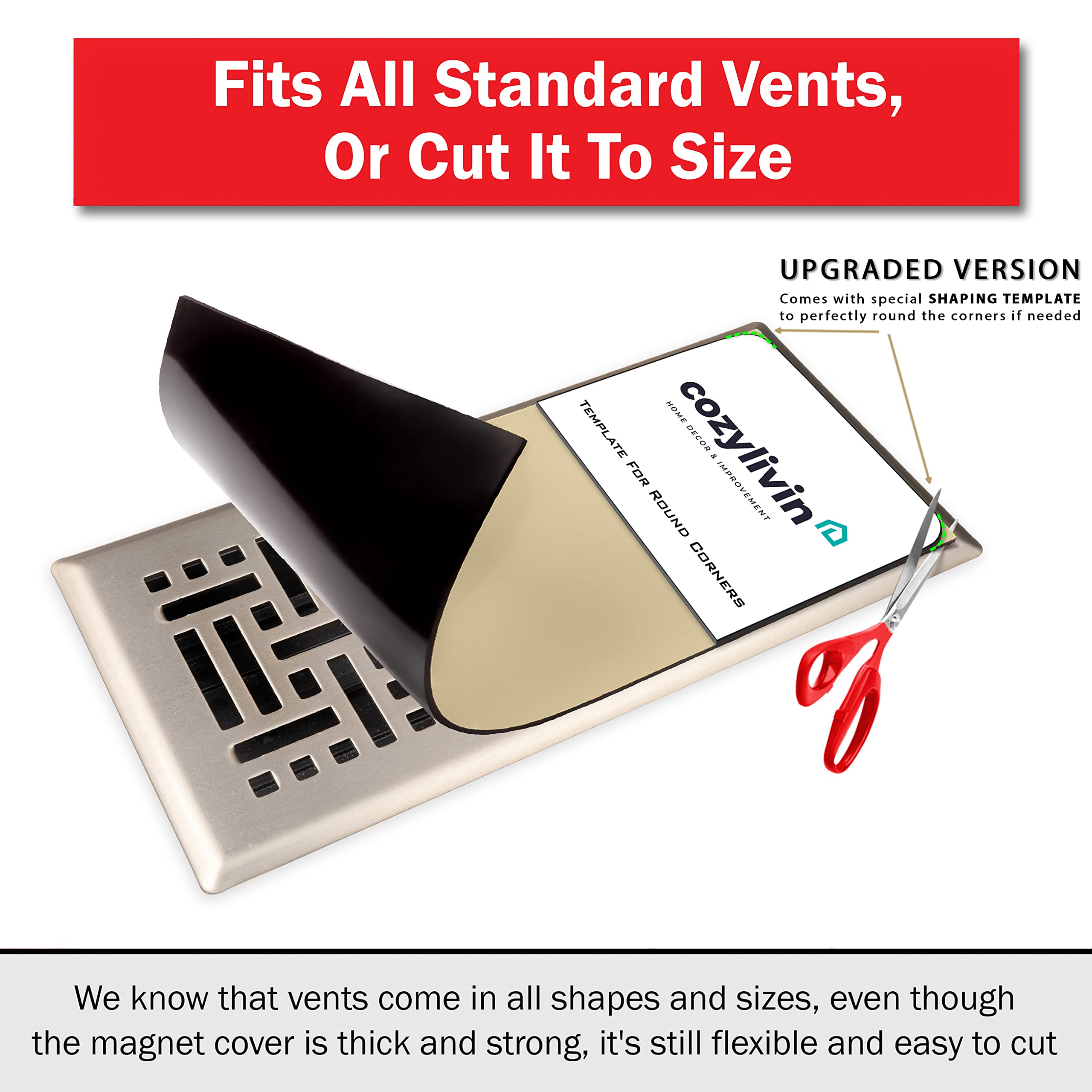 Buy Cozy Livin Beige Vent Covers 5.5" x 12" Super Strong