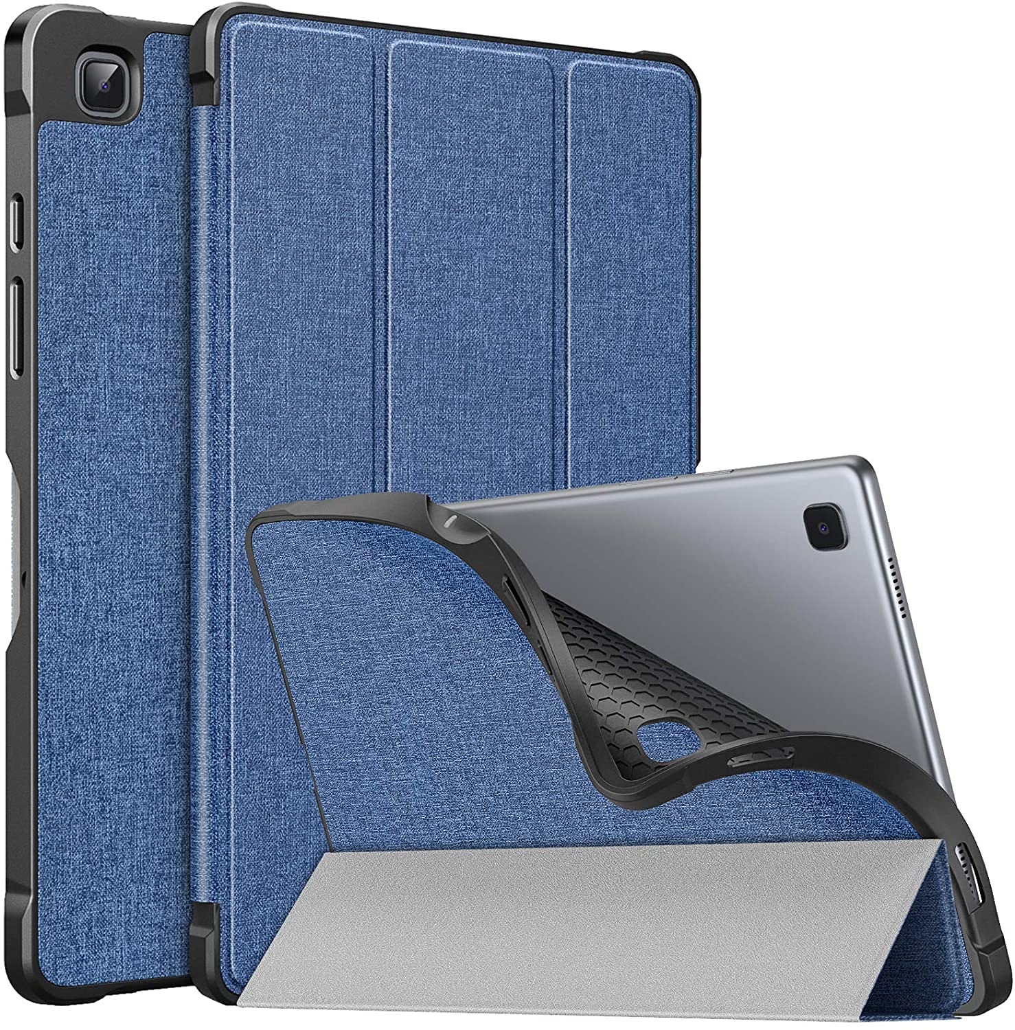 SWOOK Book Flip Case Cover for Samsung Galaxy Tab A7 10.4-inch Model SM-T500/T505/T507 2020[Auto Wake & Sleep] with TPU Shockproof Back & Magnetic Lock (Navy Blue) (B09HQSWSBF) Amazon Price History, Amazon Price Tracker