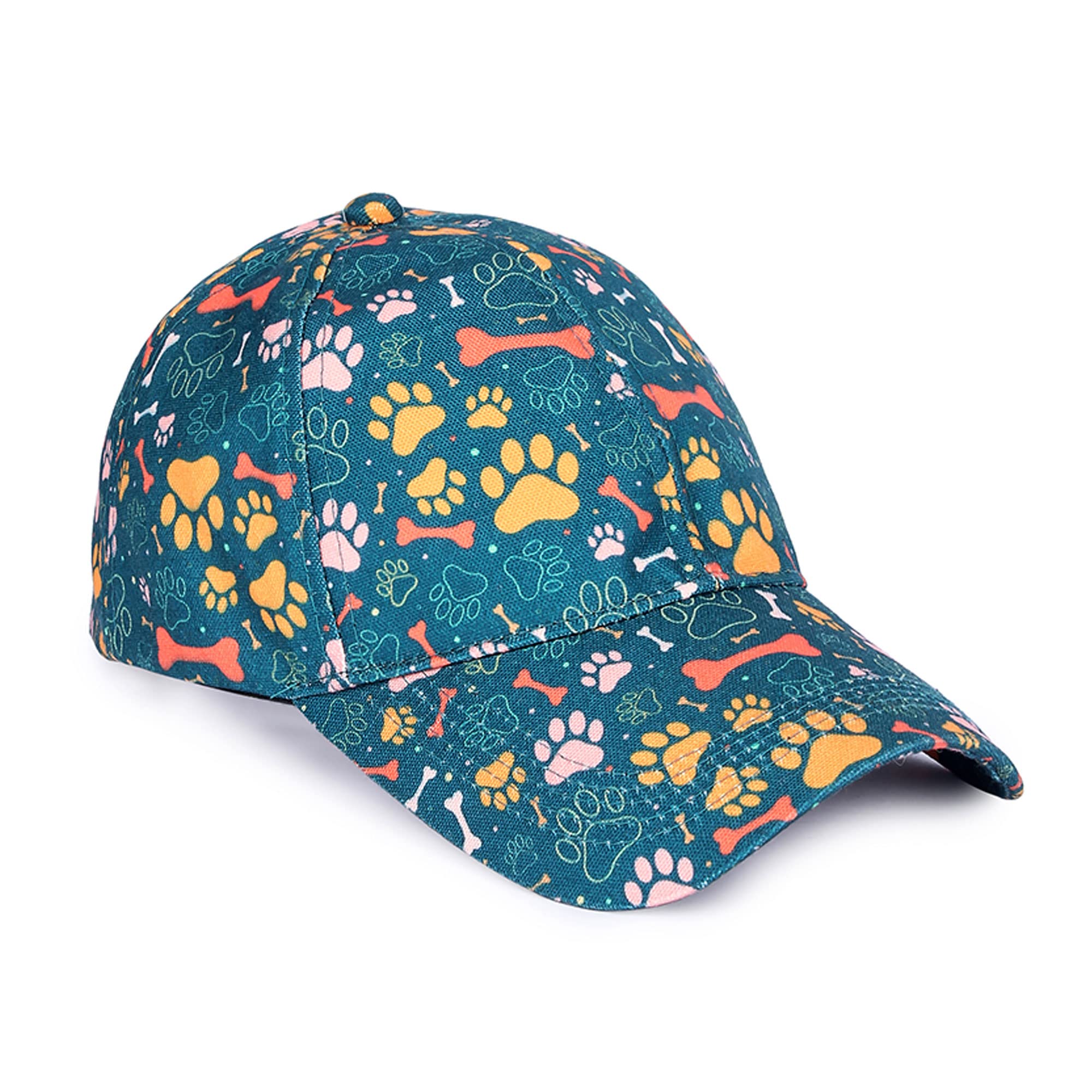 KnotyyCap for Men Women Sports Cap Baseball Cap Hip Hop Snapback Cap Cricket Caps Topi with Adjustable Strap Printed Polyester Canvas Caps. Multicolour