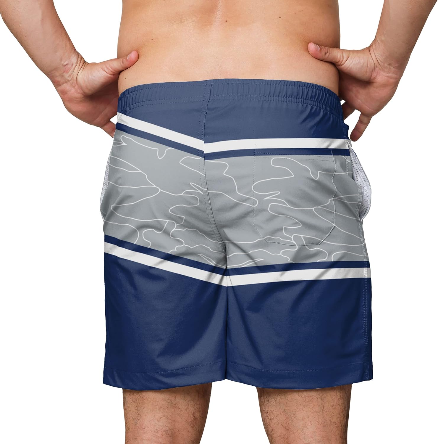 FOCO Herren Badehose – Big Wordmark Design, Offiziell Lizenziert (92% Polyester, 8% Elasthan)
