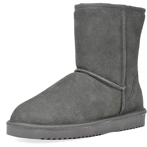 DREAM PAIRS Women's Shorty-New Mid Calf Winter Snow Boots