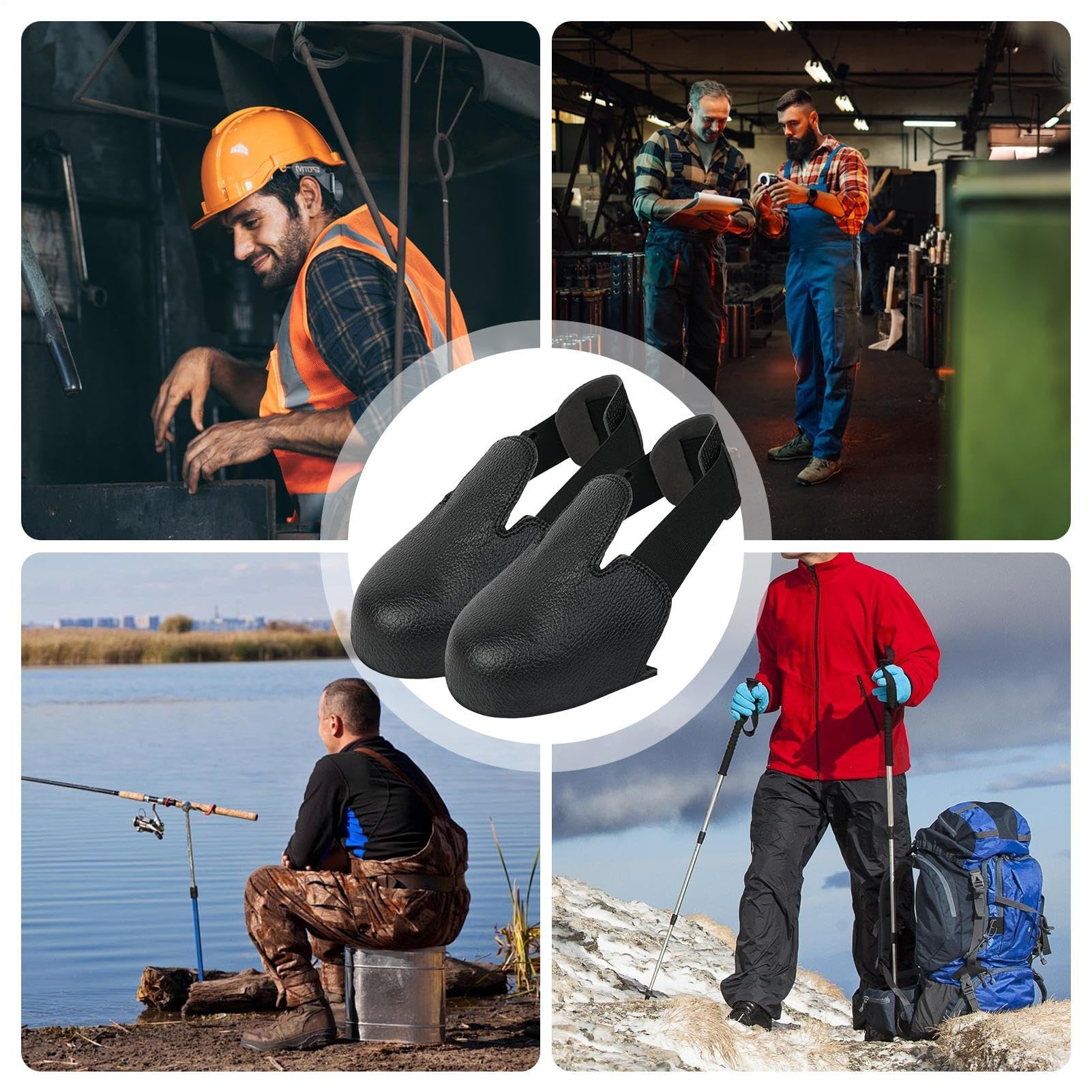 Puntas de acero para zapatos, 1 par de plantillas de punta compuesta a prueba de golpes | Protección para el trabajo y el ocio - Accesorios para zapatos - Ideal para familias y seres