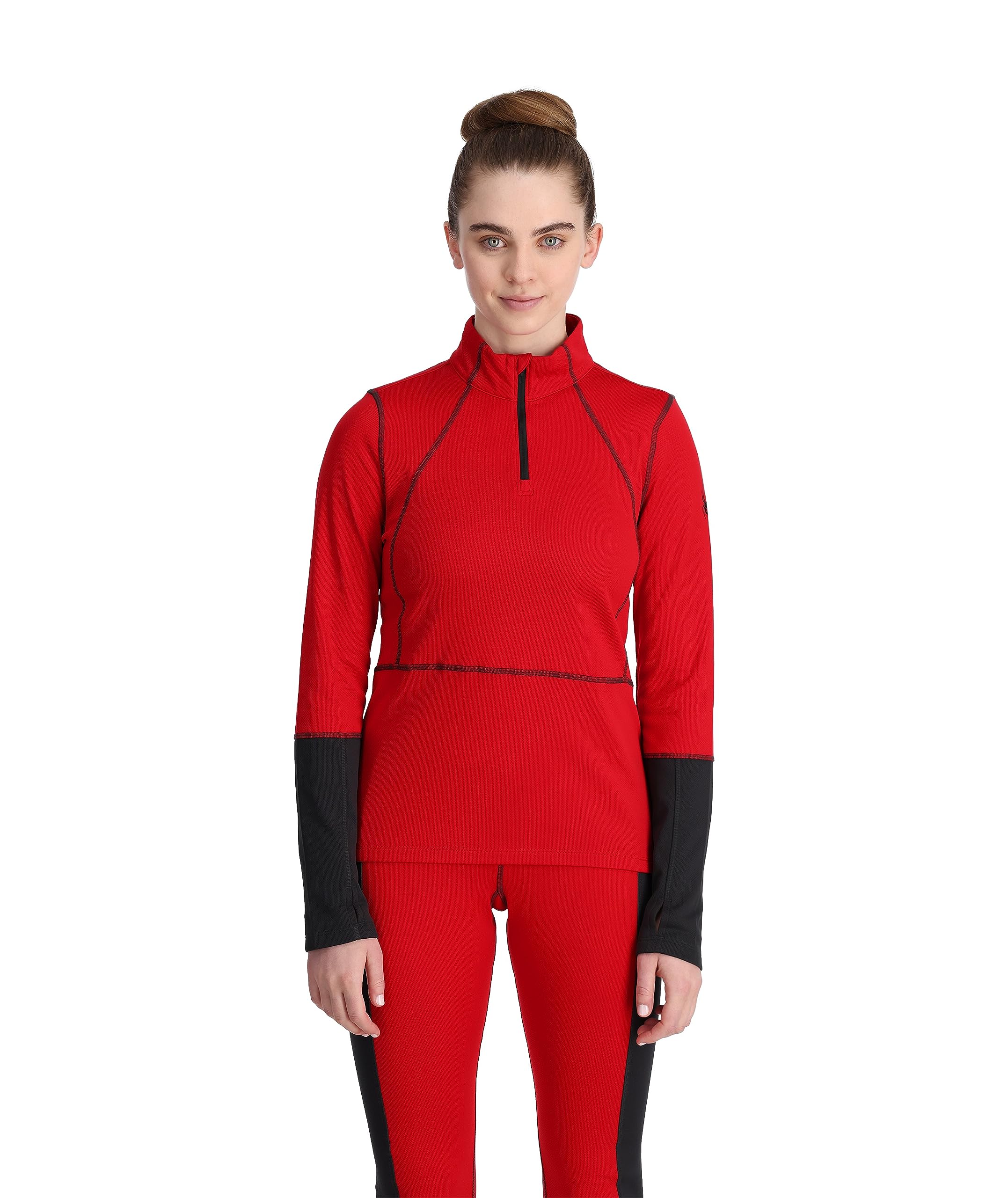 Spyder Charger 1/2 Zip Women Baselayer, Pulse, M