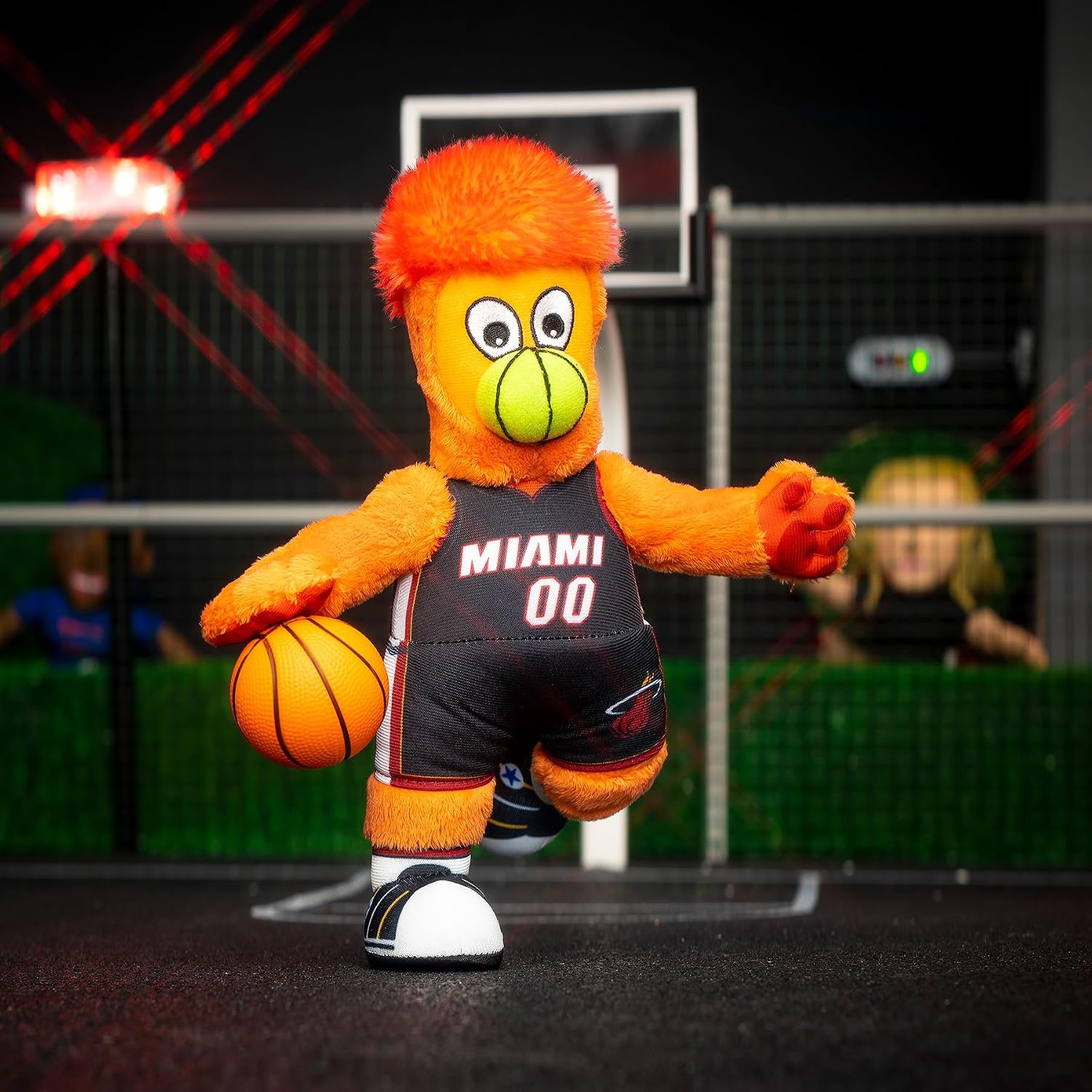 Bleacher Creaturs Miami Heat Burnie 10" Plush Figure- A Mascot for Play or display
