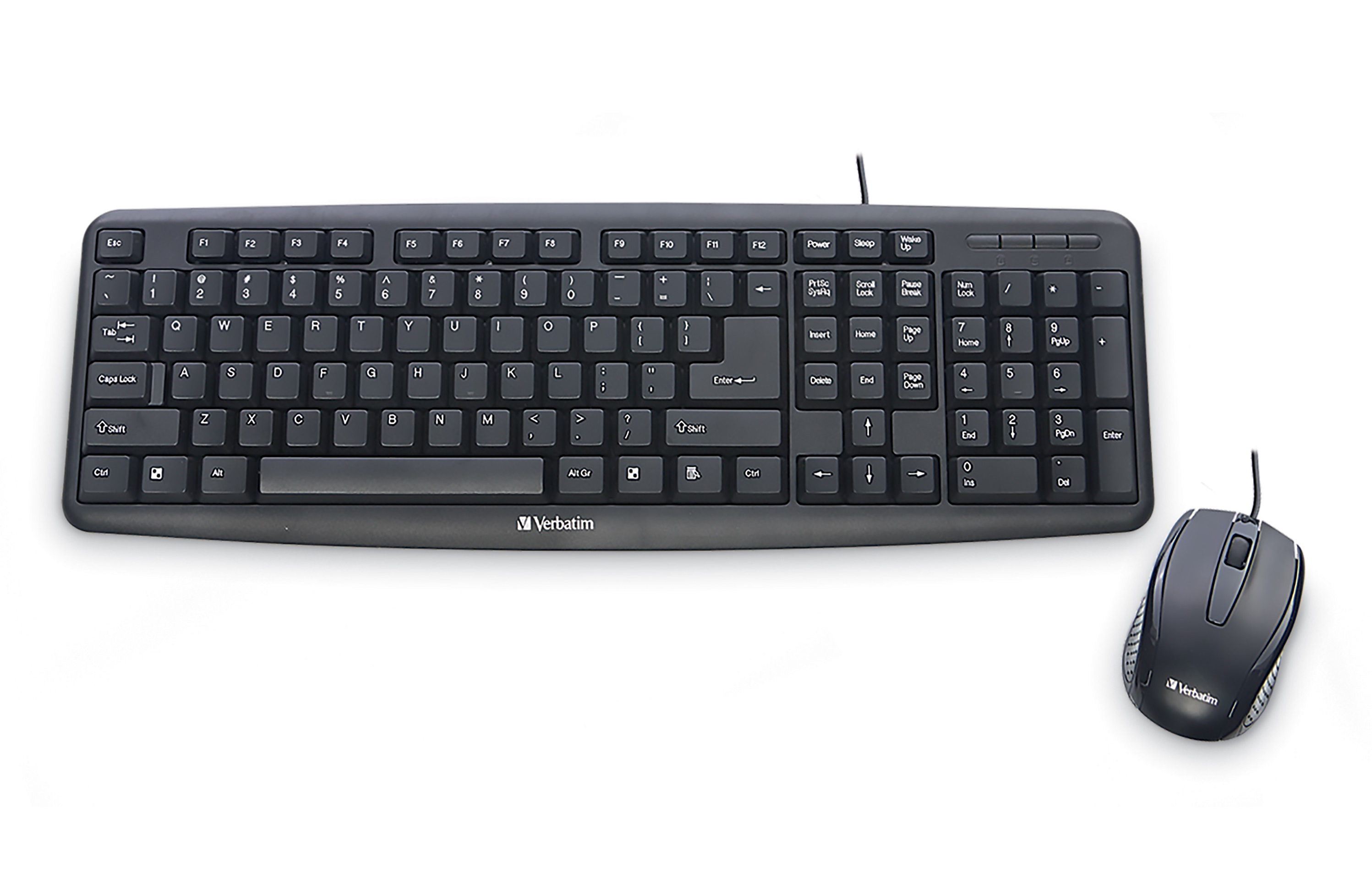 Amazon.com: Verbatim Slimline Wired Keyboard and Mouse Combo USB