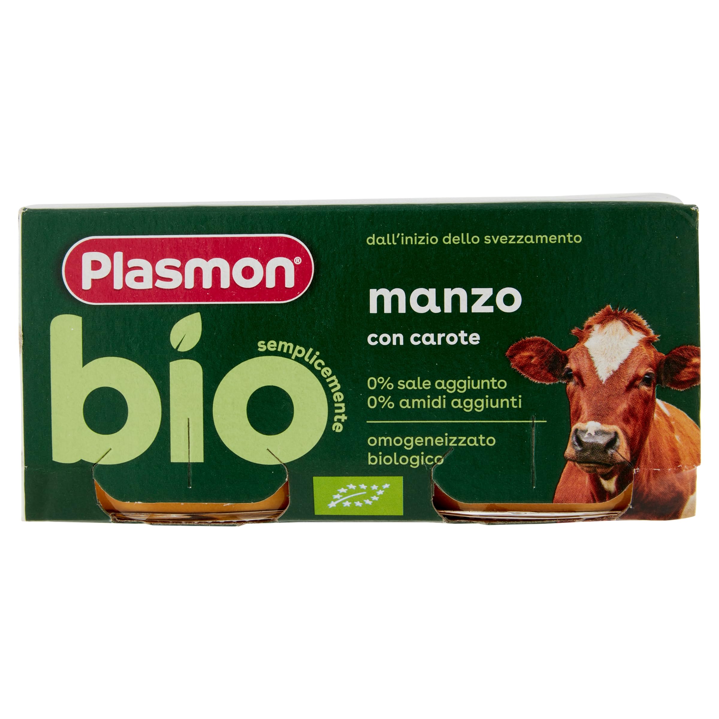 Plasmon BIO Omogeneizzato Manzo 2X80g (12 Confezioni)