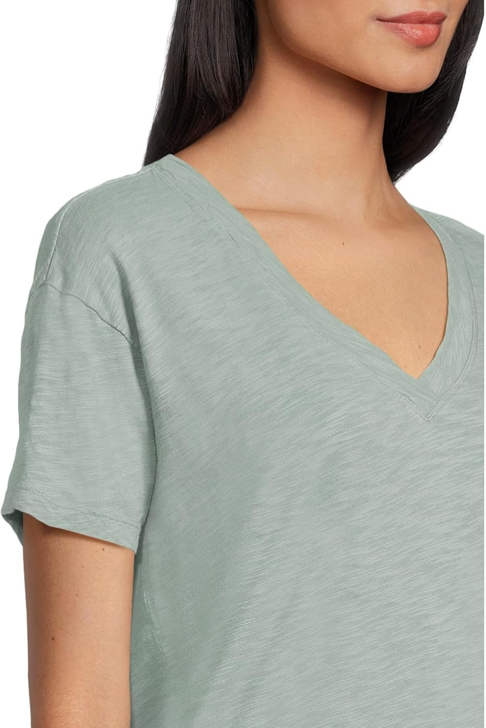 Mod-O-Doc Women's Short Sleeve V-Neck Boxy Tee - Image 4