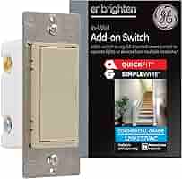GE Enbrighten Add-On Switch with QuickFit and SimpleWire, GE