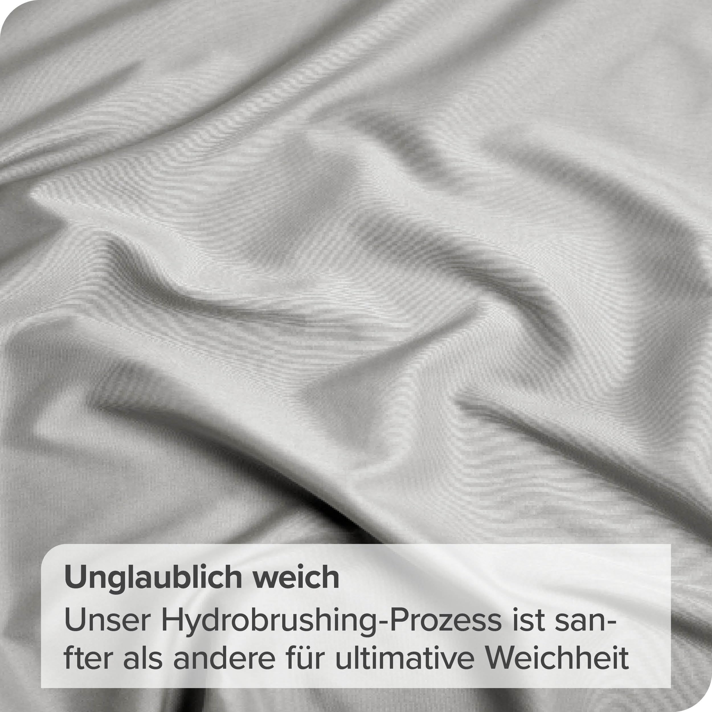 Lenzuolo sotto con angoli Bare Home - Microfibra Premium 1800 - Ultra morbido senza pieghe - Tasca profonda (200 x 200, Grigio Chiaro)