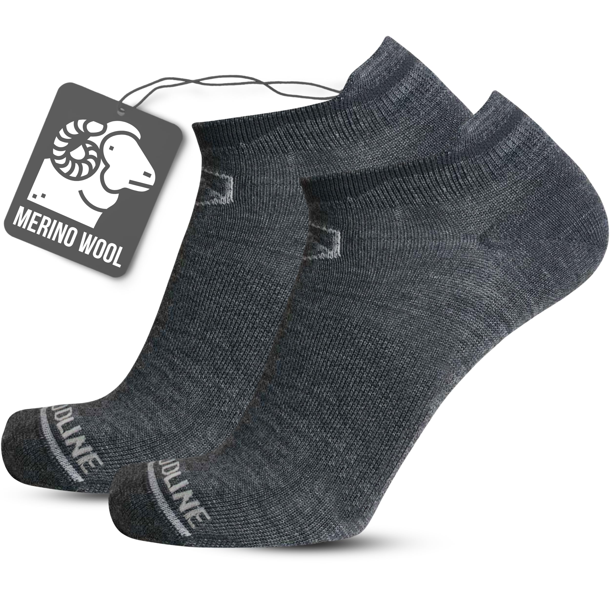 CloudLine Ultralight Merino Wool Running Socks for Men and Women - Thin, Anti-Blister, Moisture Wicking, Made in USA - 3 Pair