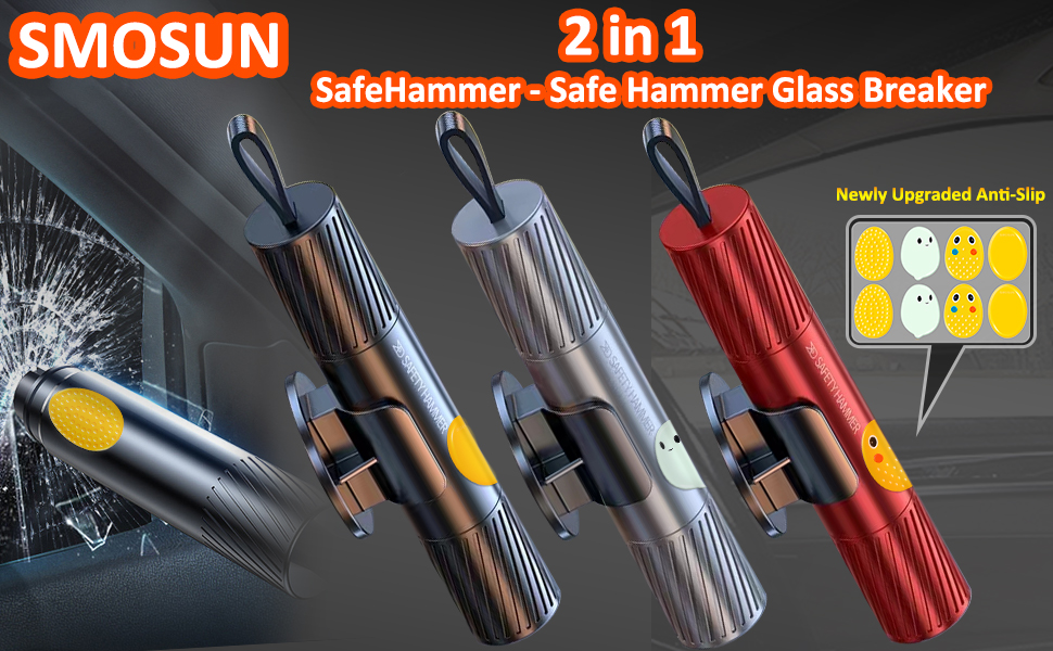 Amazon.com: smosun Safehammer - 2026 Upgraded Safe Hammer Glass