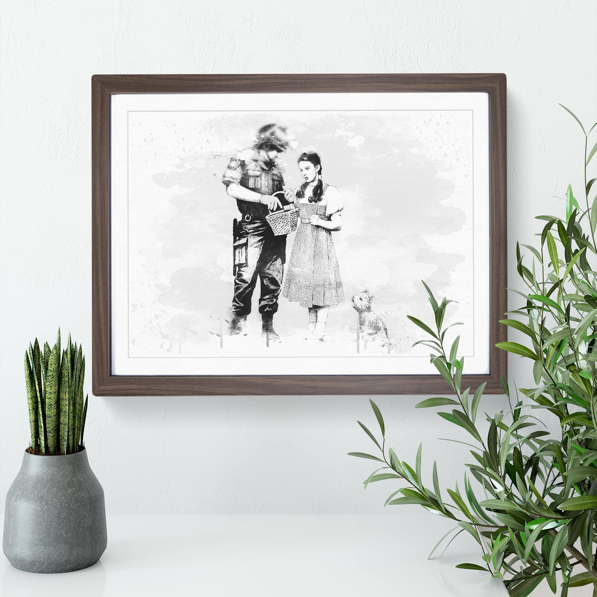 Banksy Stop Search Dorothy Graffiti Wall Art V4 Modern Framed Wall Art Print - Image 3