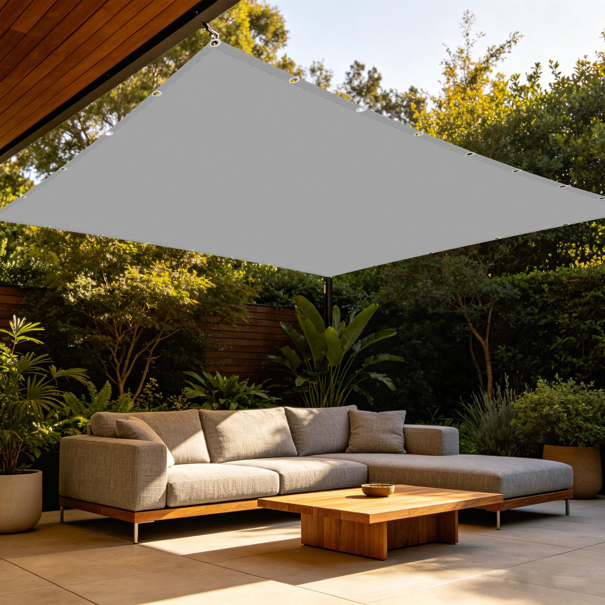 Voiles d'ombrages rectangulaires imperméables haute protection UV pour l'extérieur