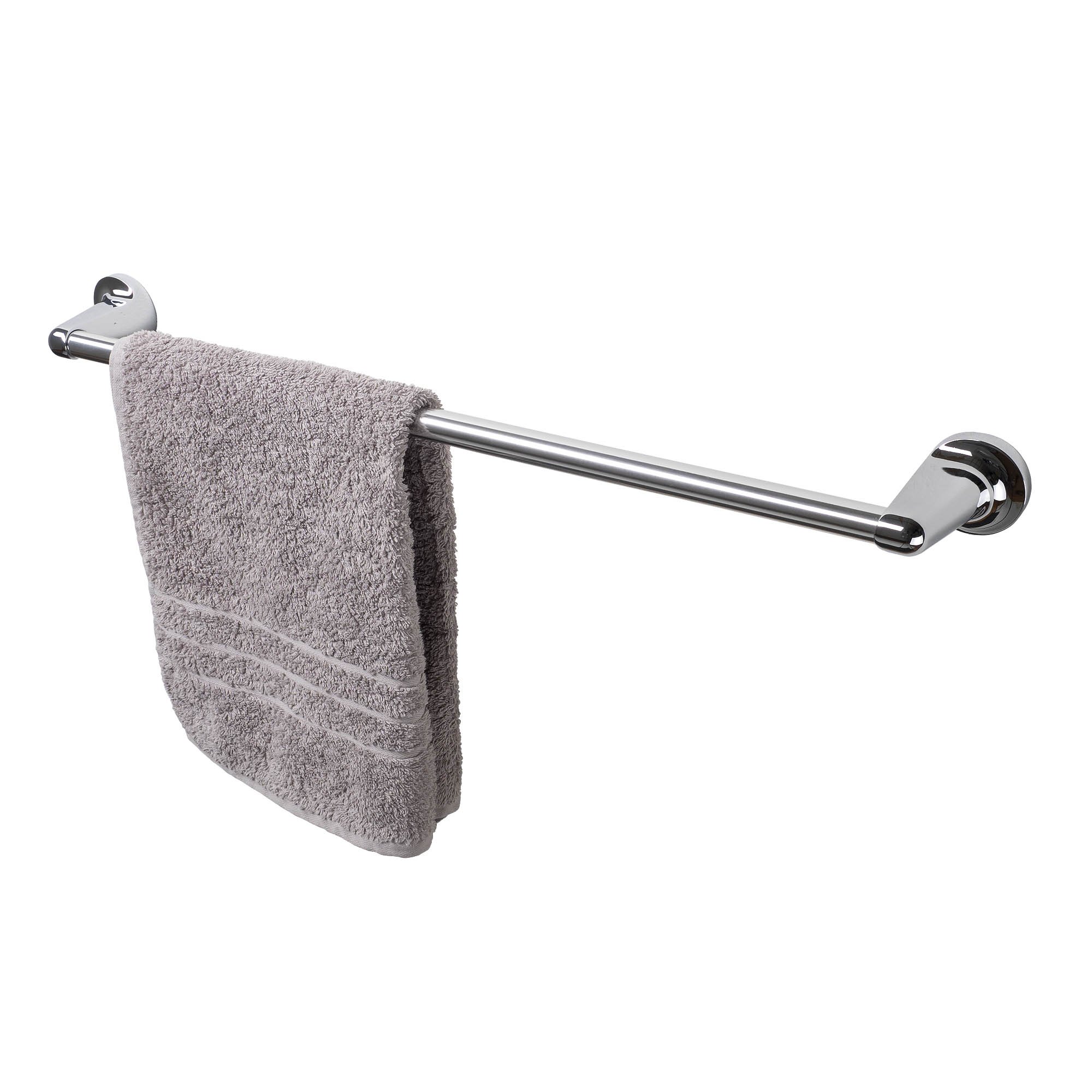 Spirella 60x5.5 Grey Lagune Collection, Towel Rack, Chrome Metal