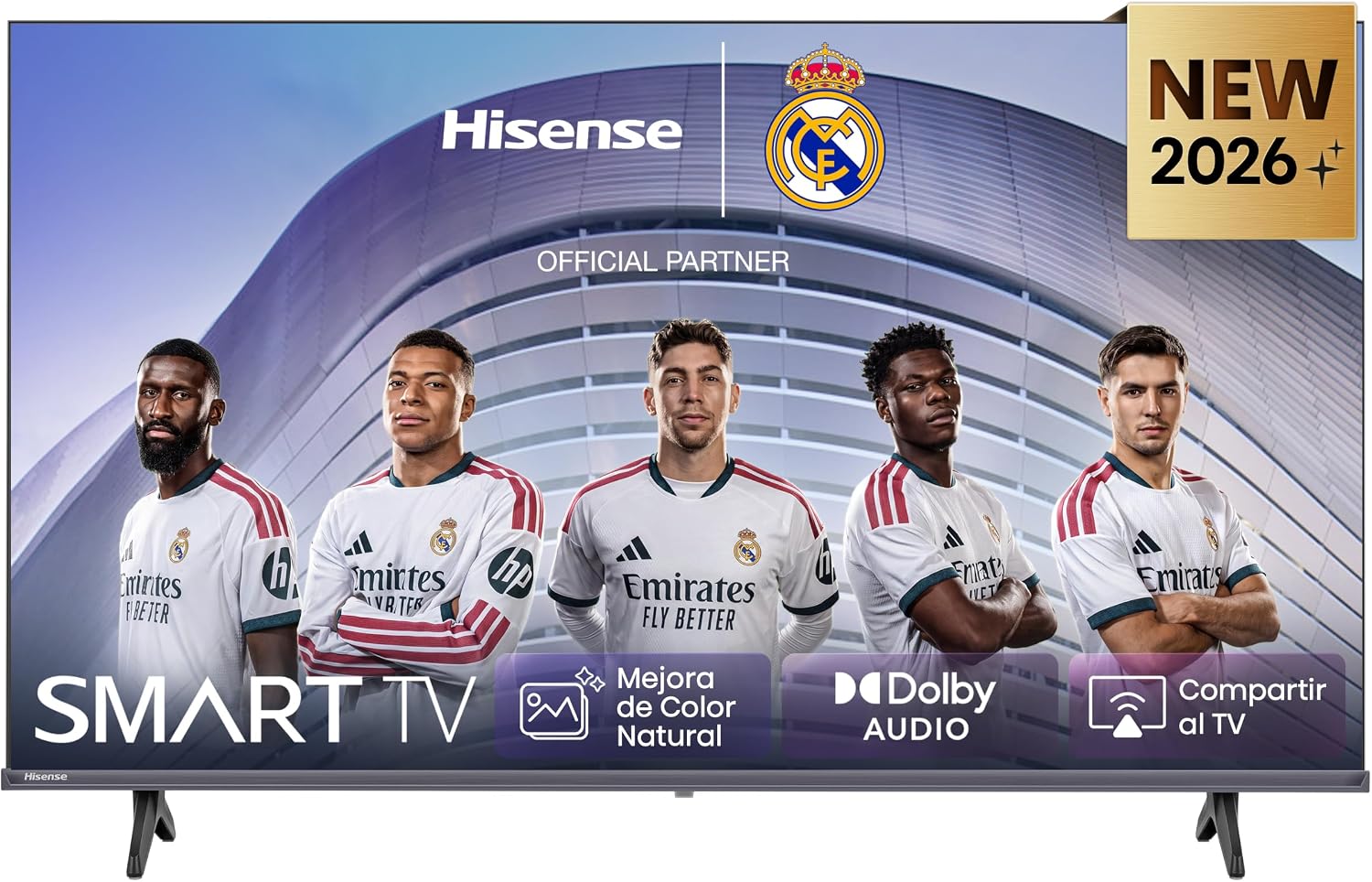 Hisense 32A4S - 32 Pulgadas Smart TV HD, Dolby Audio, DVB-T2