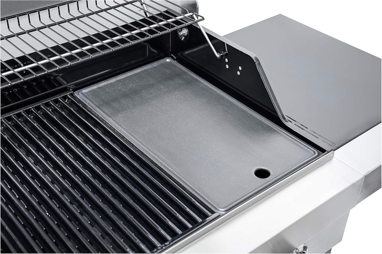 Char-Broil Advantage Series 445S, Barbecue In Acciaio Inox A Quattro Bruciatori Con Bruciatore Laterale, 144 x 59.5 x 115.5 Cm Char-Broil Advantage Series 445S, Barbecue In Acciaio Inox A Quattro Bruciatori Con Bruciatore Laterale, 144 x 59.5 x 115.5 Cm