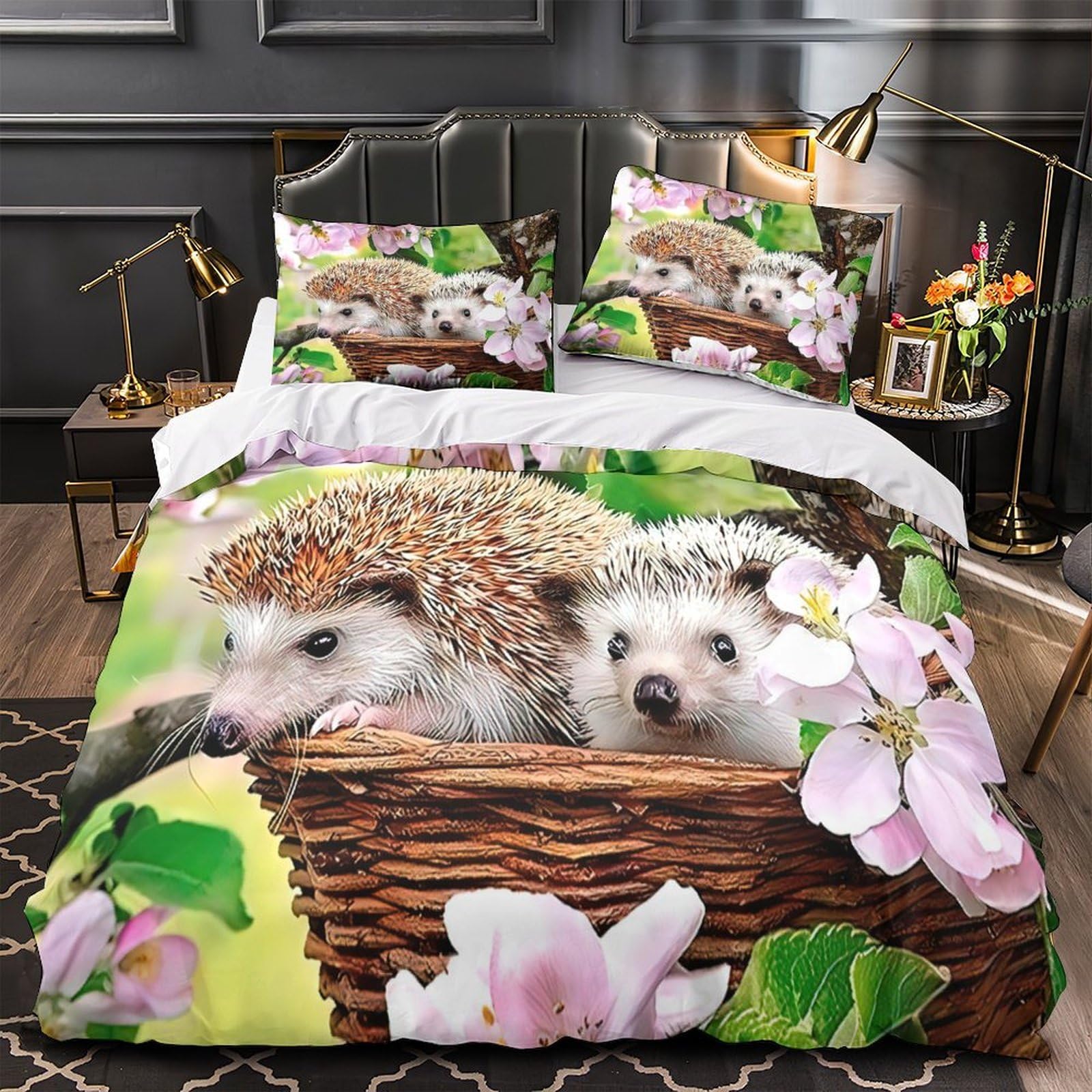 Housse de couette 3D éléphant pour une chambre d'enfant ou d'adulte cosy