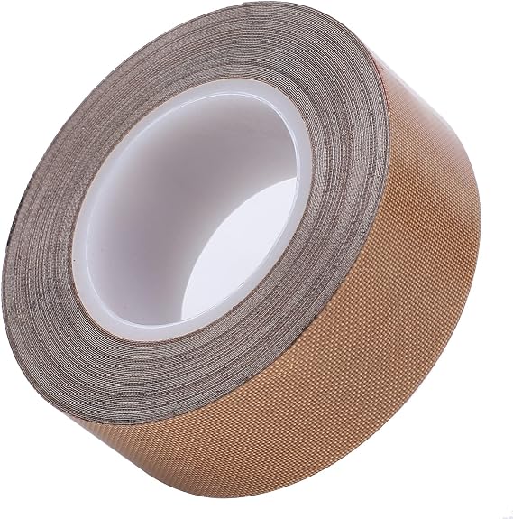 Teflon Tape, High Temperature Teflon Tape, (2inch x 10m x 0.25mm) PTFE Adhesive Teflon Tape, Hand Impulse Sealers Insulation PTFE Tape for Vacuum Sealer (Thickness 0.25*Width