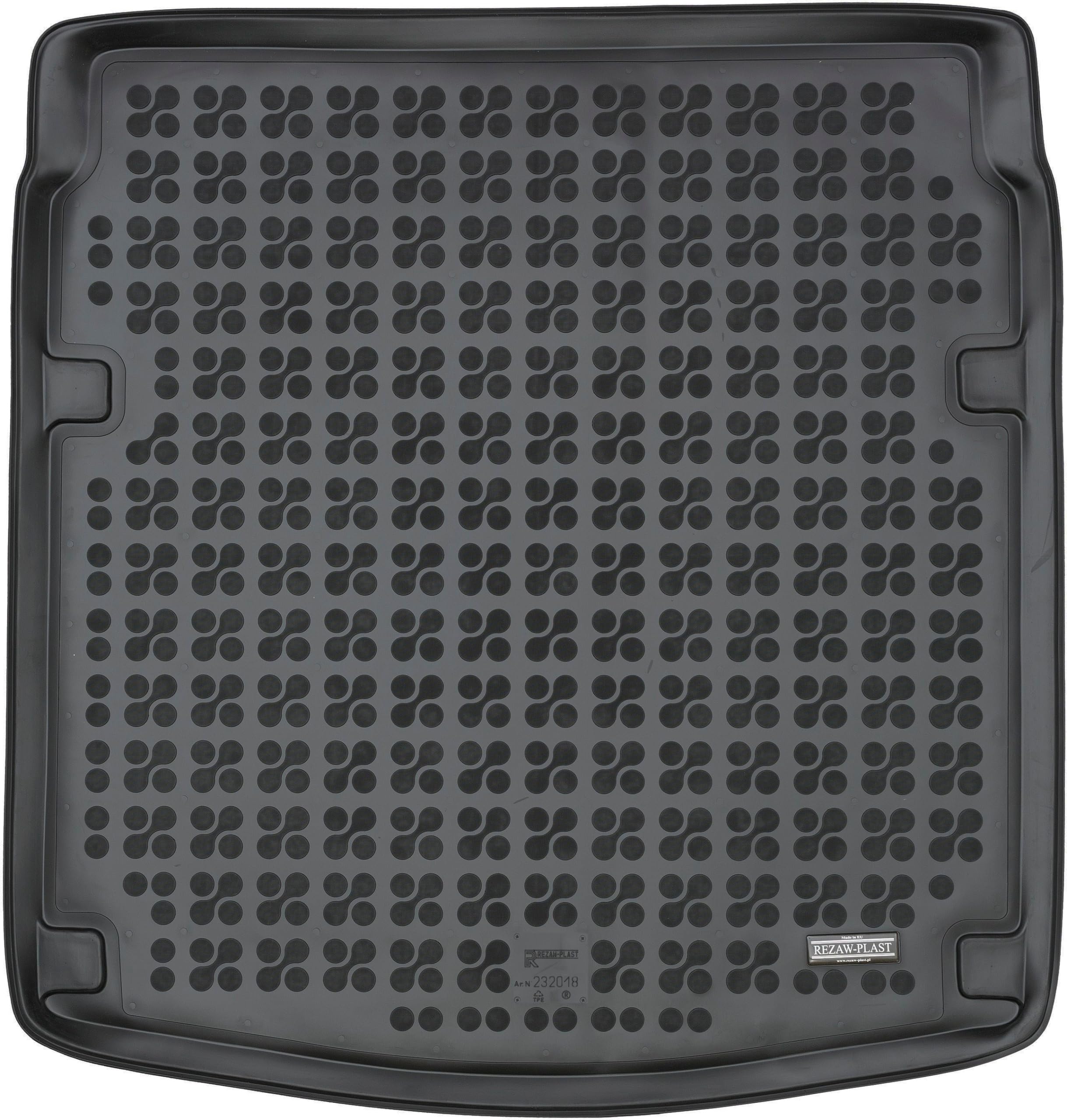 Cargo Mat for Audi A4 B8 Sedan Only 2008-2015 All Weather Custom Fit Trunk Liner Waterproof All-Season Car Mat Carpet Protection Car Accessories Car Liner Odorless Raised Lip Black