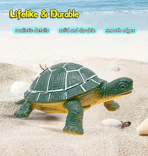 Miniatura 4 de Figuras de animales marinos del océano, paquete de 12 juguetes de baño de plástico suave realistas para niños pequeños, niños y niñas