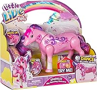 Little Live Pets Sparkles Unicorn Toy: Interactive Musical Dancing Pony with Light-Up Rainbow Horns for Kids 5+