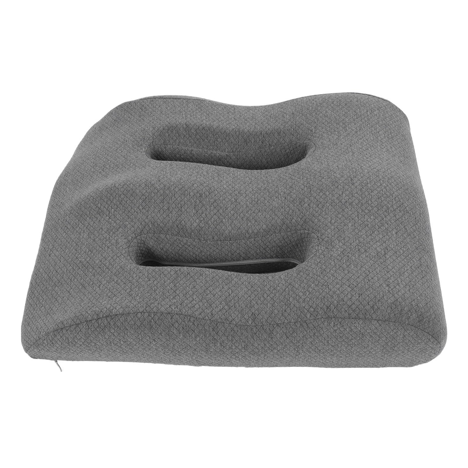 Almohada de Espuma Viscoelástica para Piernas en Forma de M, Elevación Ergonómica con Correa Ajustable y Funda Transpirable, Ideal para Aliviar Dolor de Rodillas, Ciática y