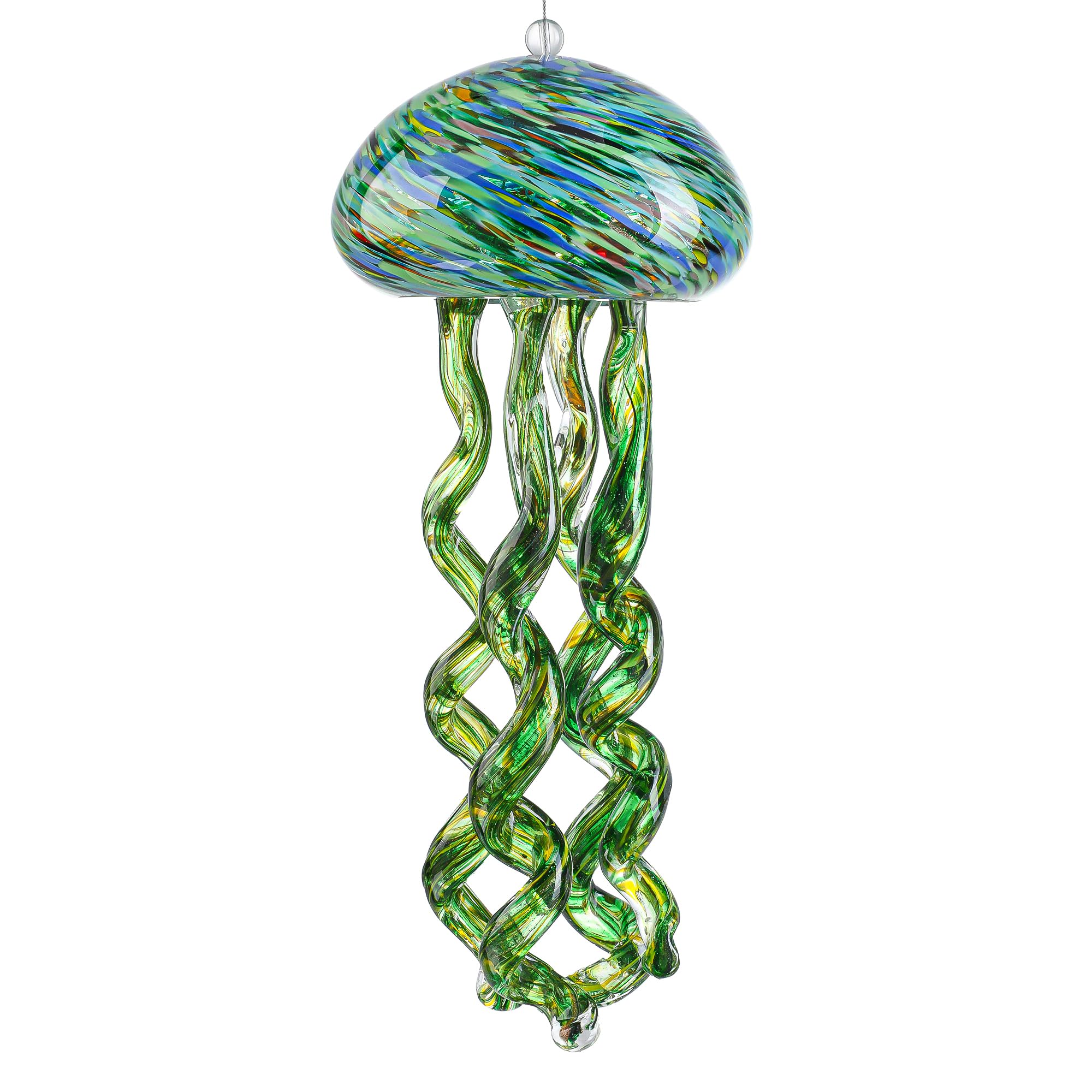 H&D HYALINE & DORA 10 Inch Sea Glass Jellyfish