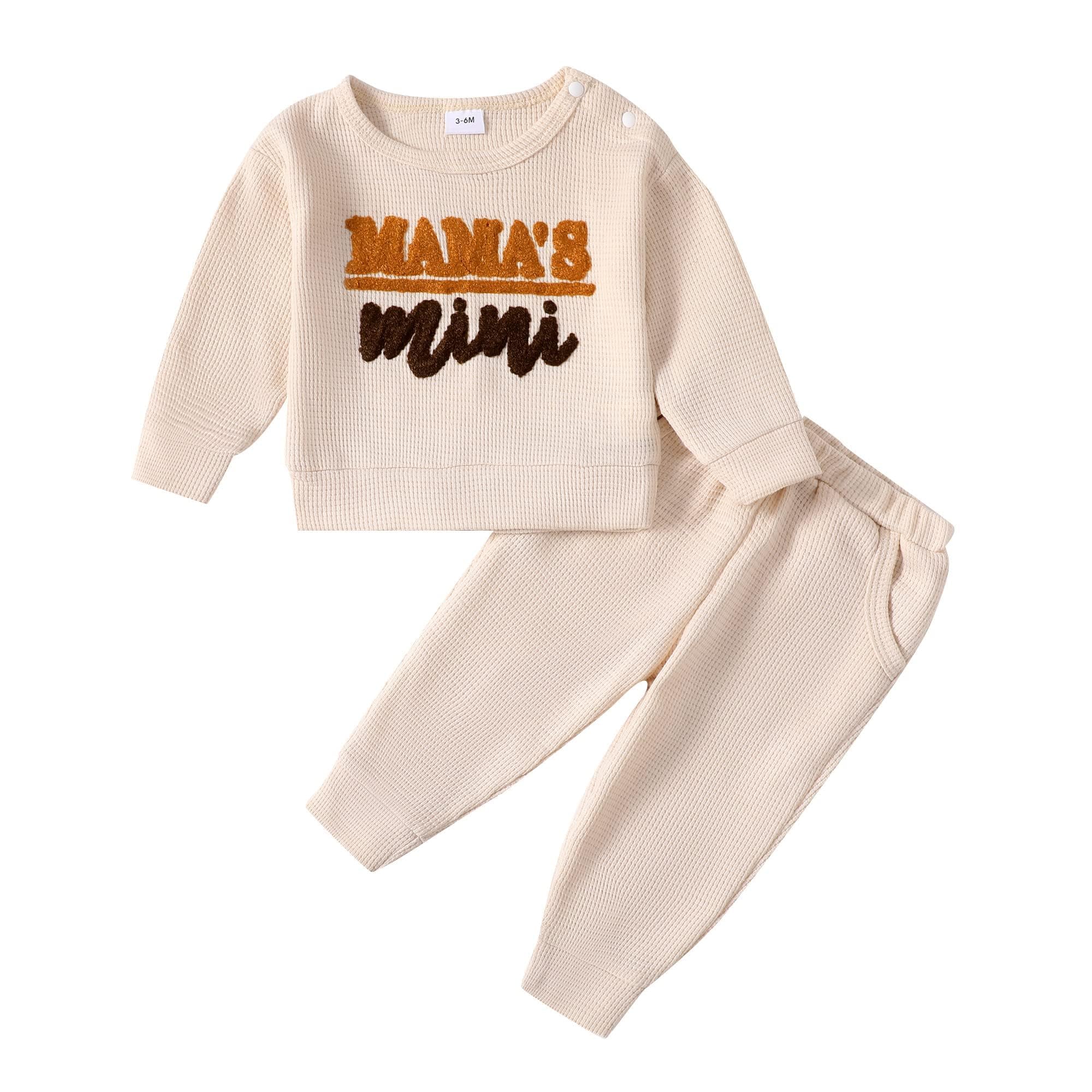 Mikrdoo Toddler Baby Girl Clothes Pants Set Toddler Pullover Tops Fall Winter Outfits