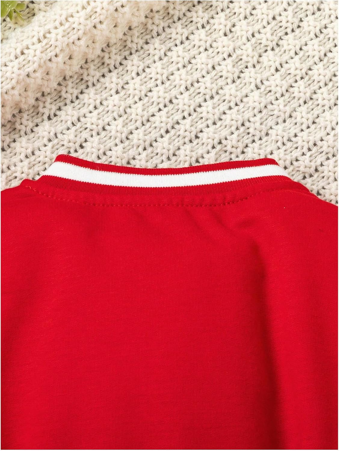 MakeMeChic Girl's 2 Piece Outfits Color Block Long Sleeve Button Down Jacket and Pleated Skirt Set - Image 4