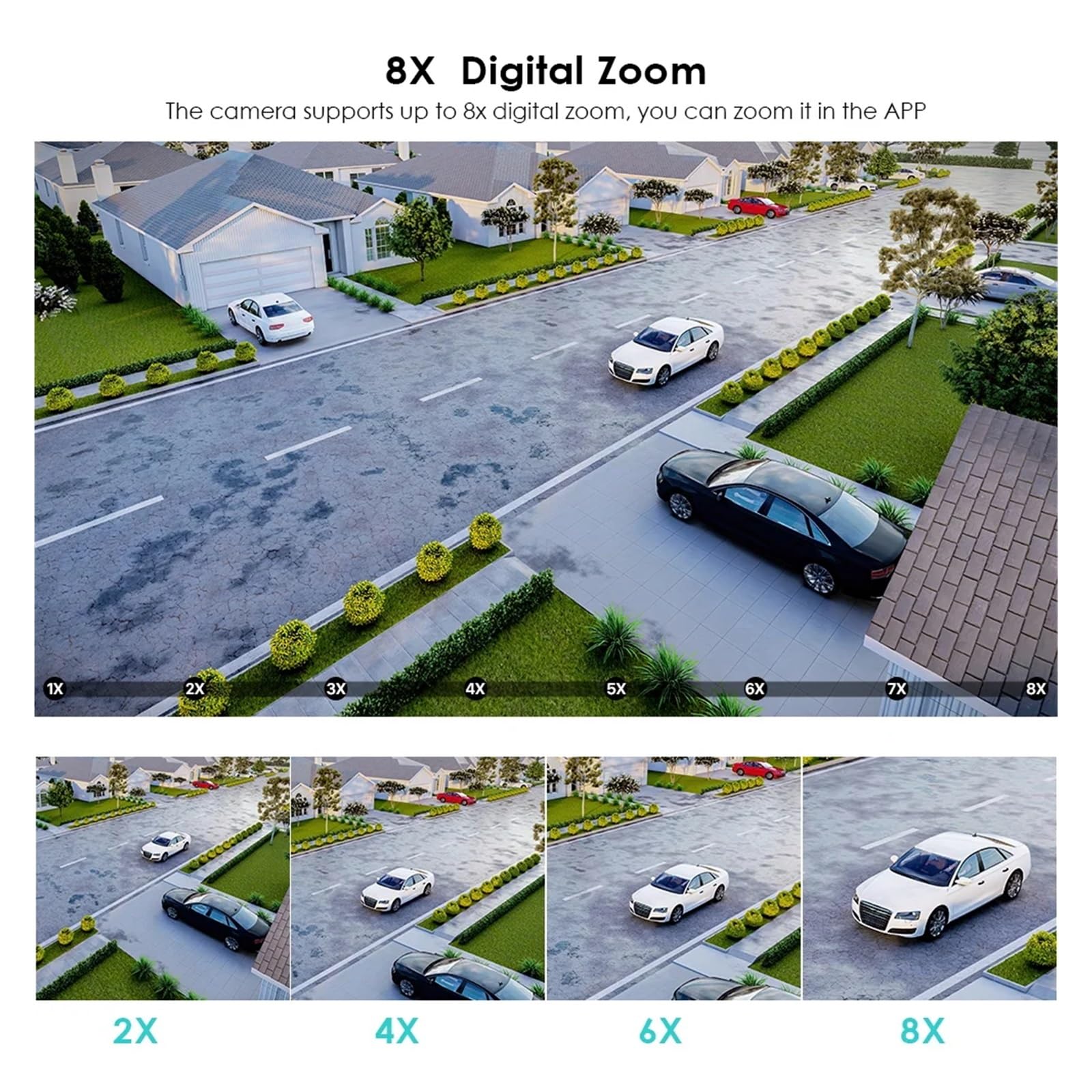 Telecamera esterna WiFi PTZ a doppio obiettivo 4K da 8 MP