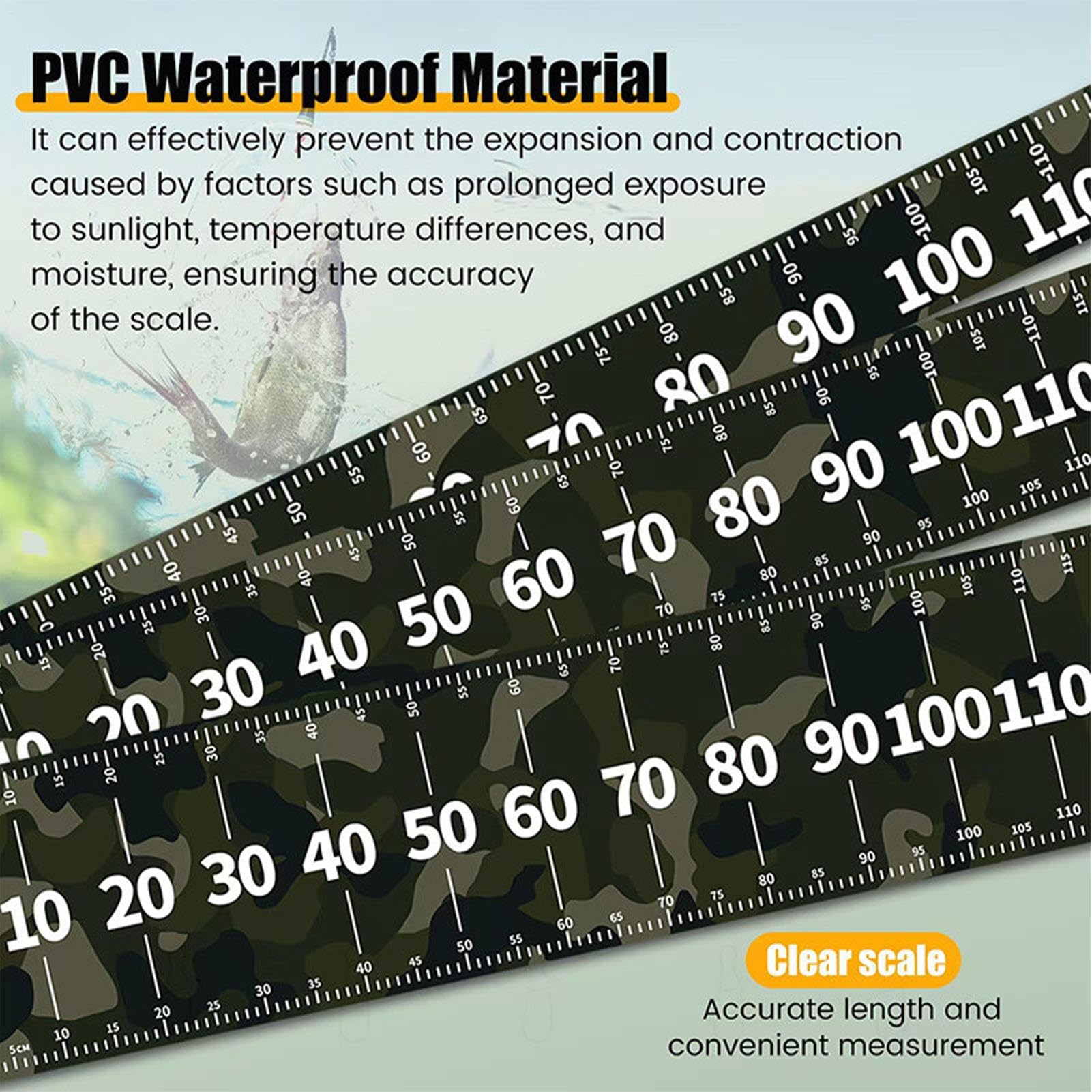 Fish Mat, Fillet Board, Waterproof Cutting with Measurement Scale Design, Multifunctional Cleaning Pad for Outdoor Fishing Enthusiast Boat Kitchen Camp Gear, 47.24 Inches