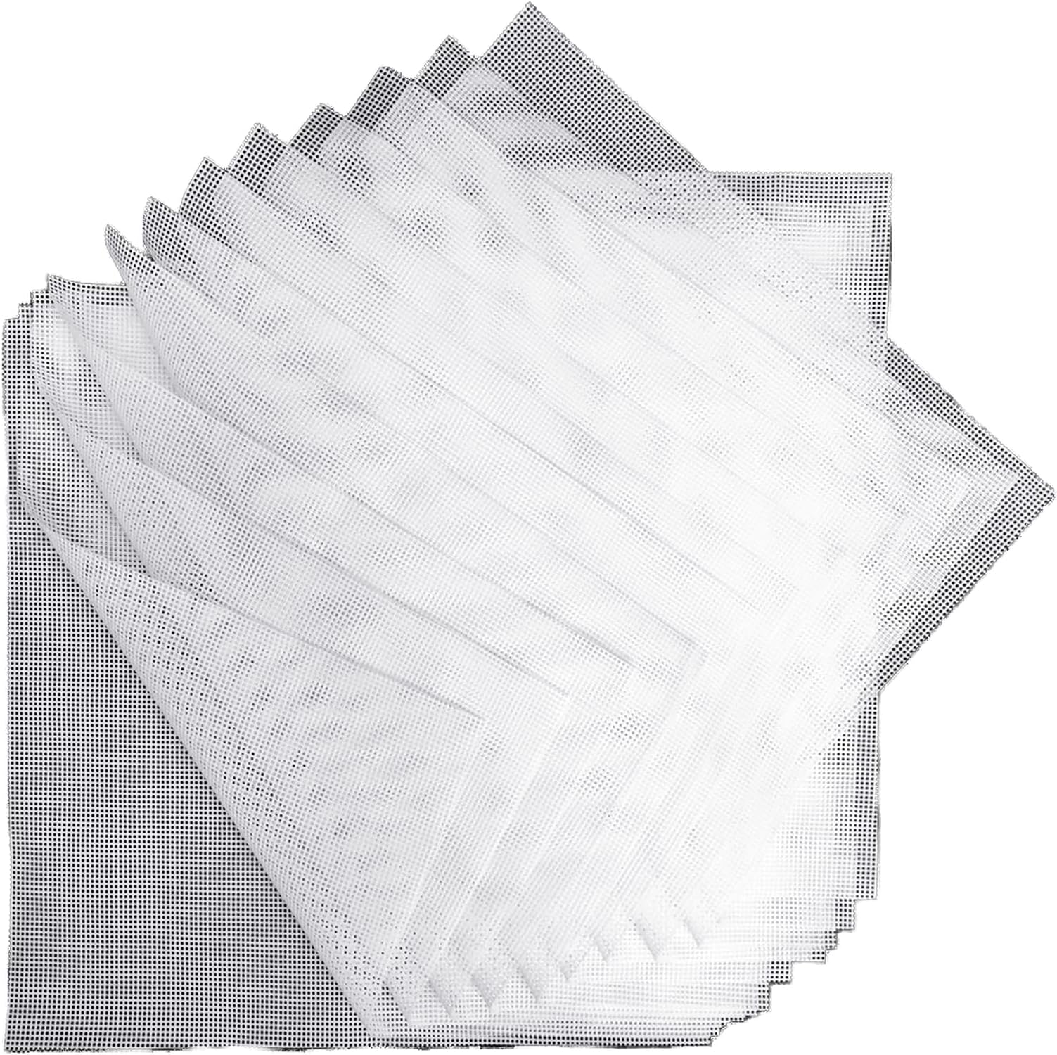 DOSTK Silicone Dehydrator Sheets (12 Pack), Premium Non Stick, Food Grade, White, Rectangular, 14 x 14 inch