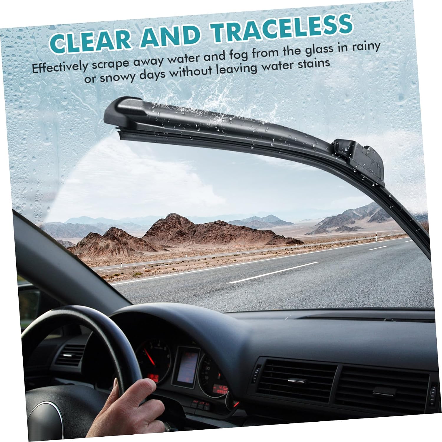 Ciieeo 5pairs Insert Rubber Strips for Frameless Wiper Blades Car Wiper Blade Refills Water Repellent Car Windshield Strips