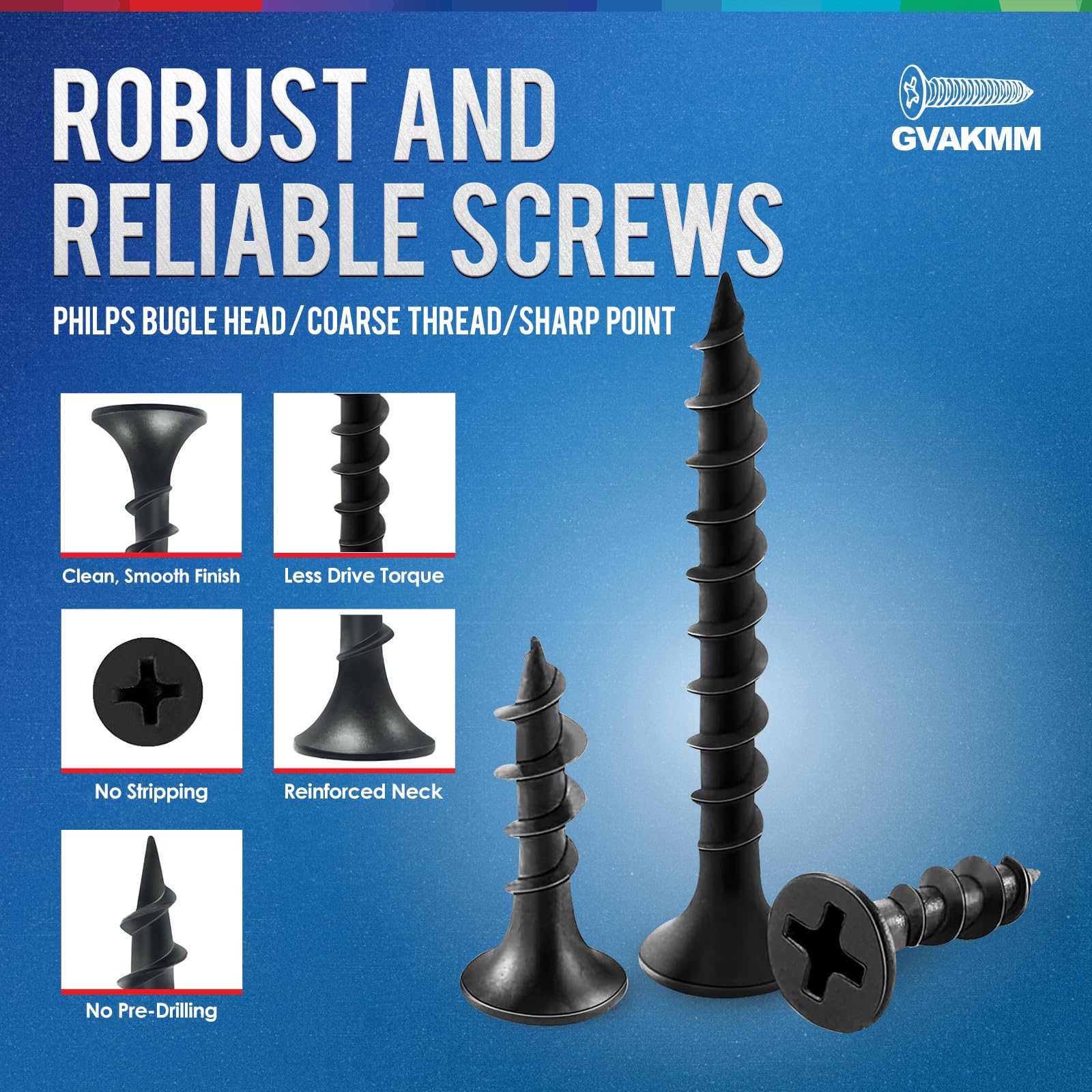 Drywall Screws - 305 Pack #7 x 3/4" -3