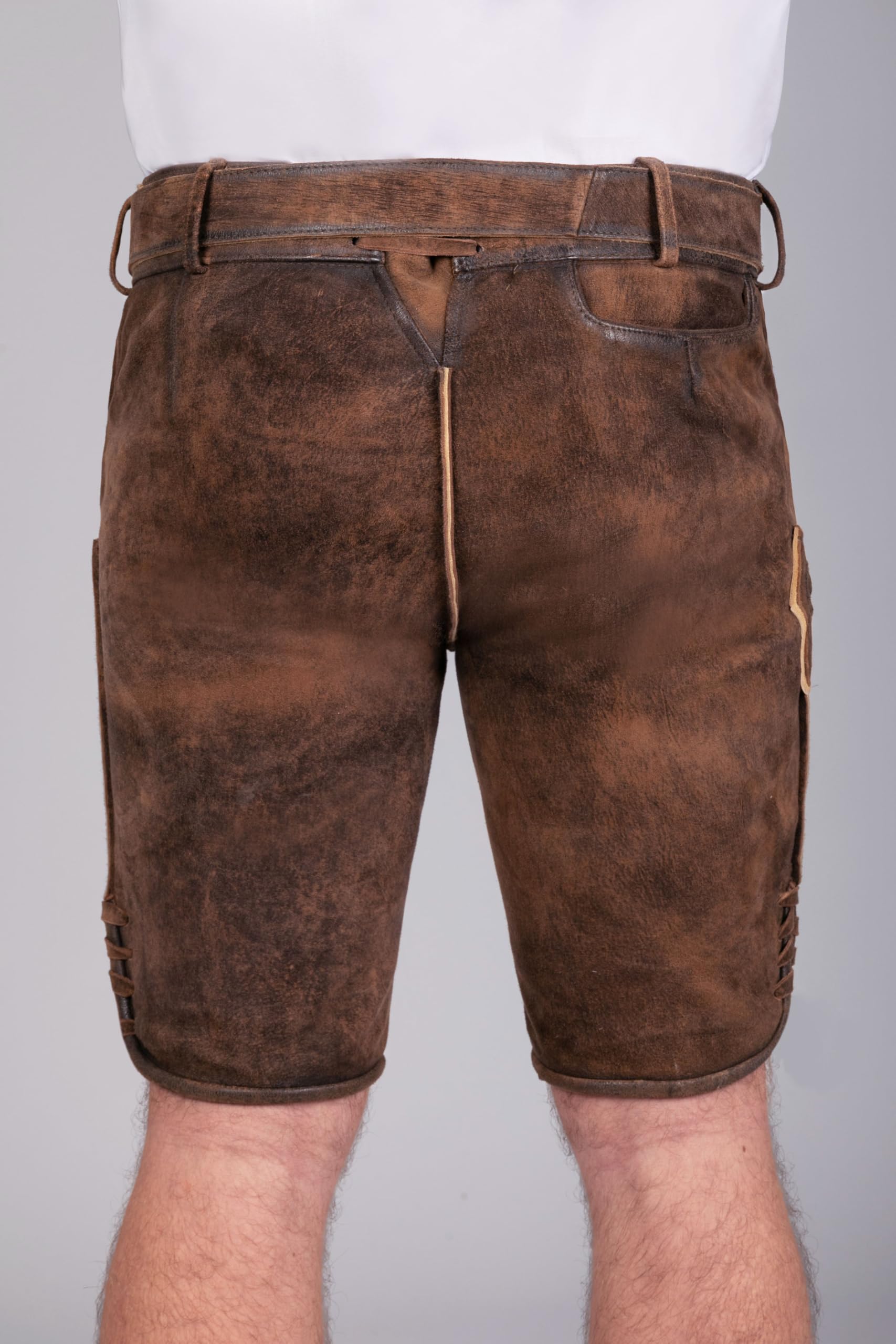 Edelnice Trachtenmode hochwertige Kurze Trachtenlederhose Bernd aus Wildbockleder