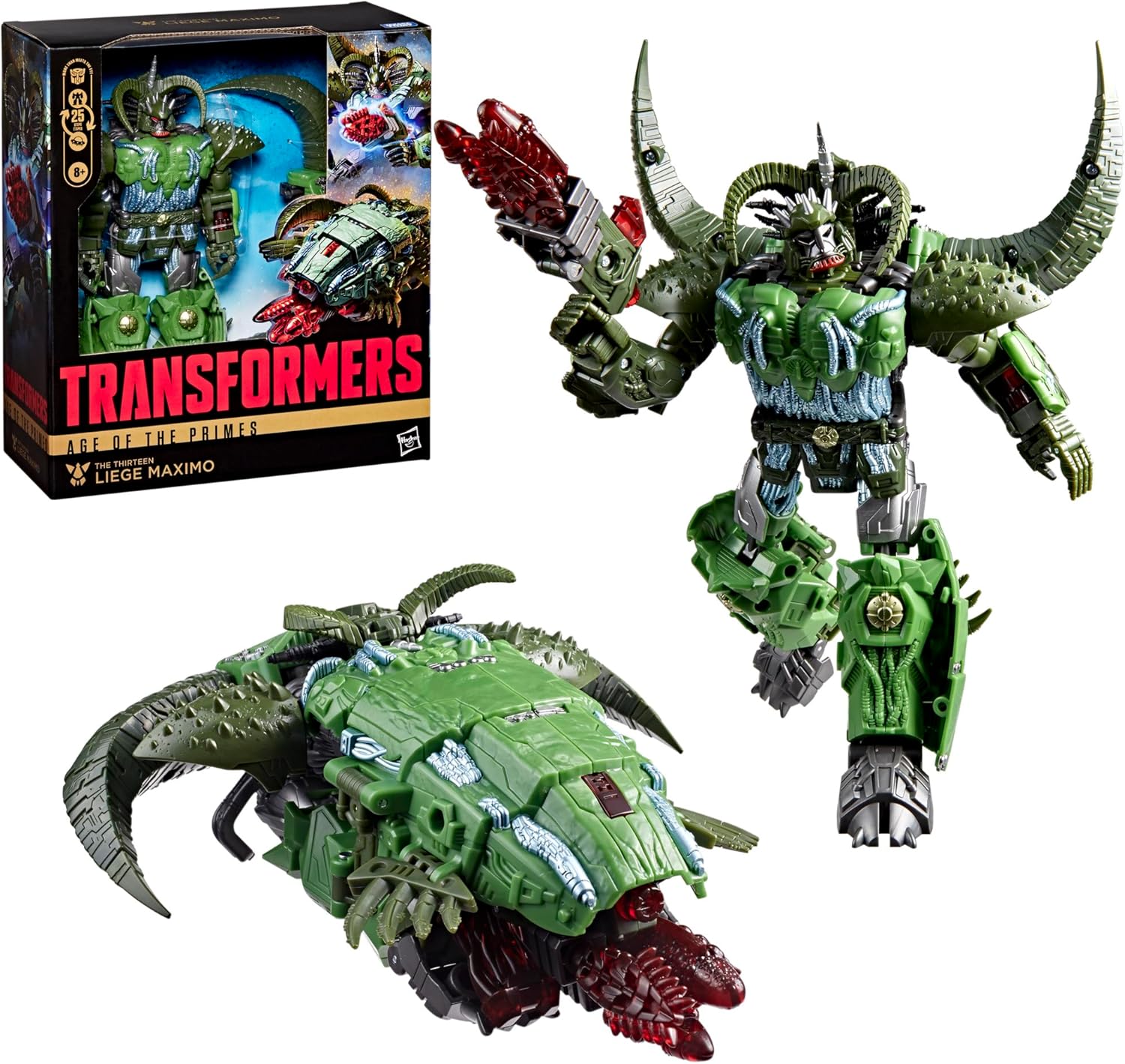 Transformers Age of The Primes The Thirteen Liege Maximo, Leader Class 8.5-Inch Converting Action Figure for Ages 8+